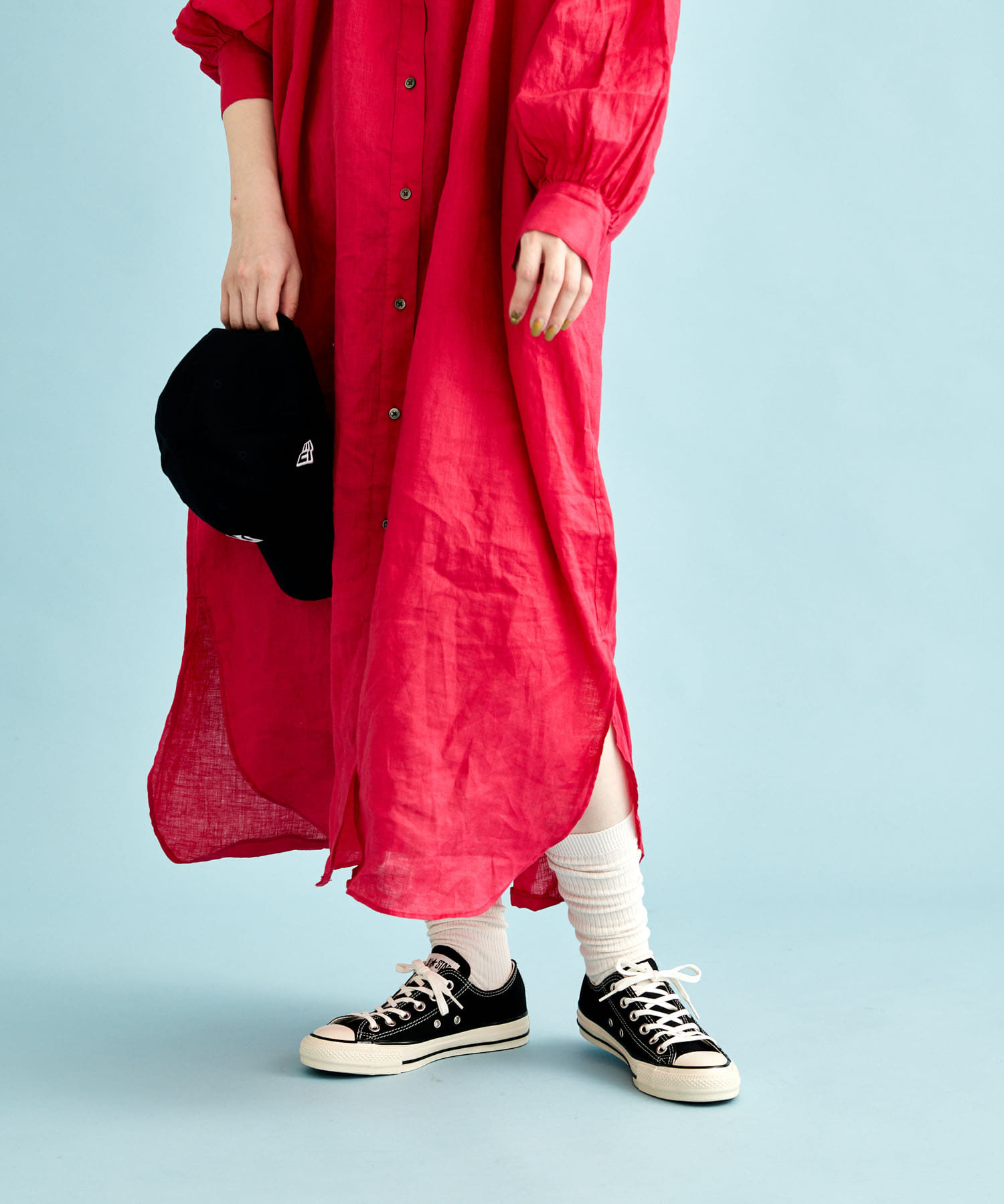 『UR TECH』ロングリブソックス OFF WHITE 22-24
