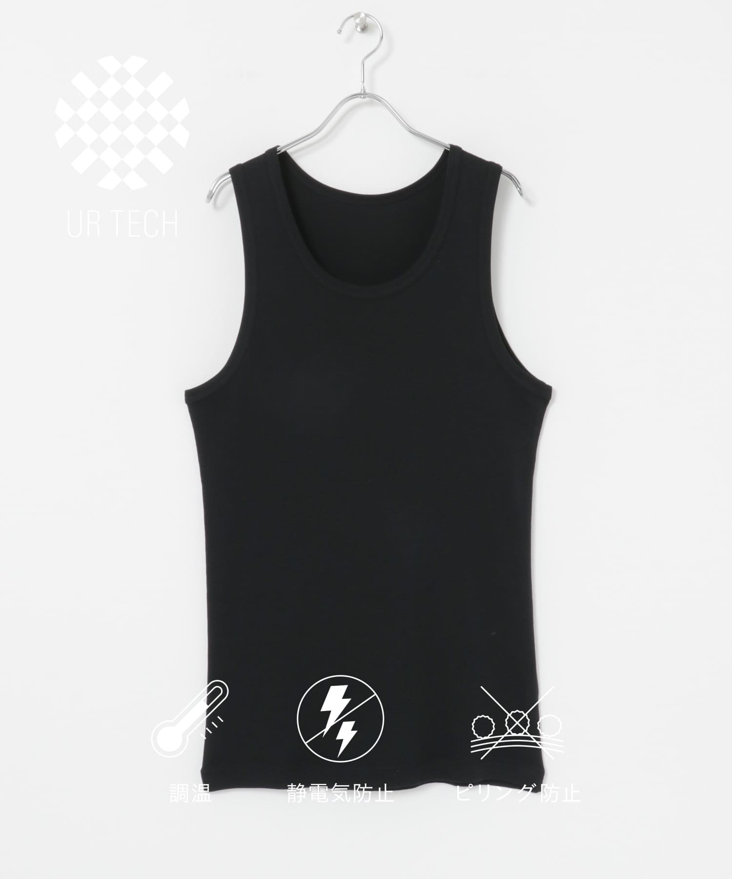 『UR TECH』タンクトップ BLACK M