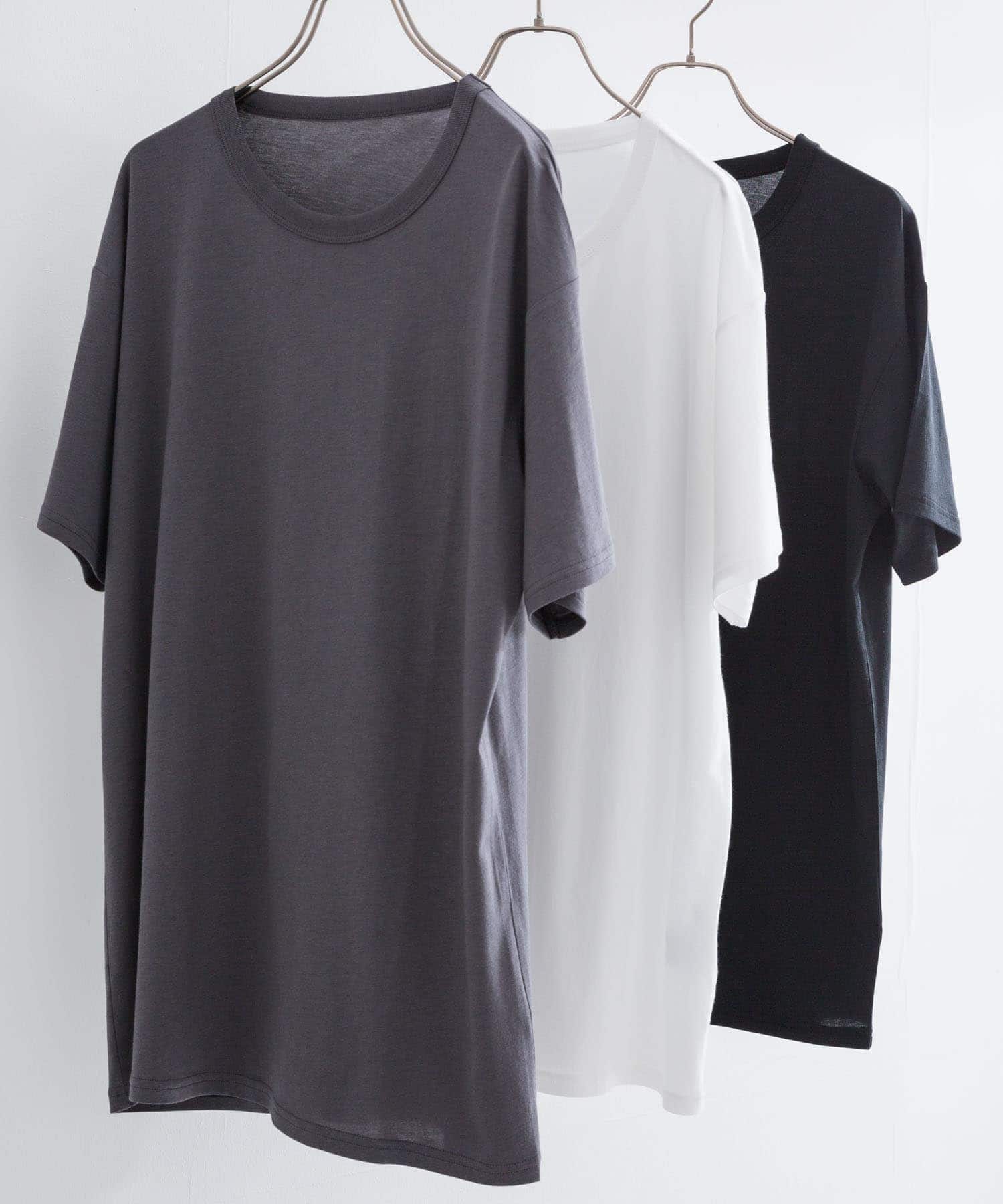 『UR TECH』クルーネックTシャツ CHARCOAL M