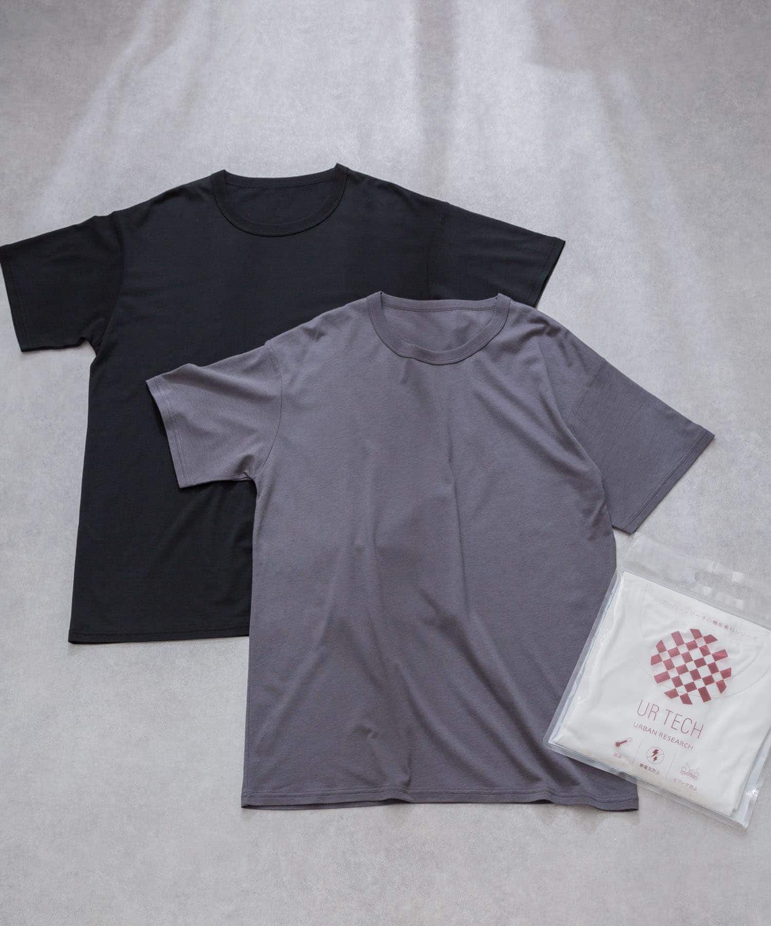 『UR TECH』クルーネックTシャツ CHARCOAL L