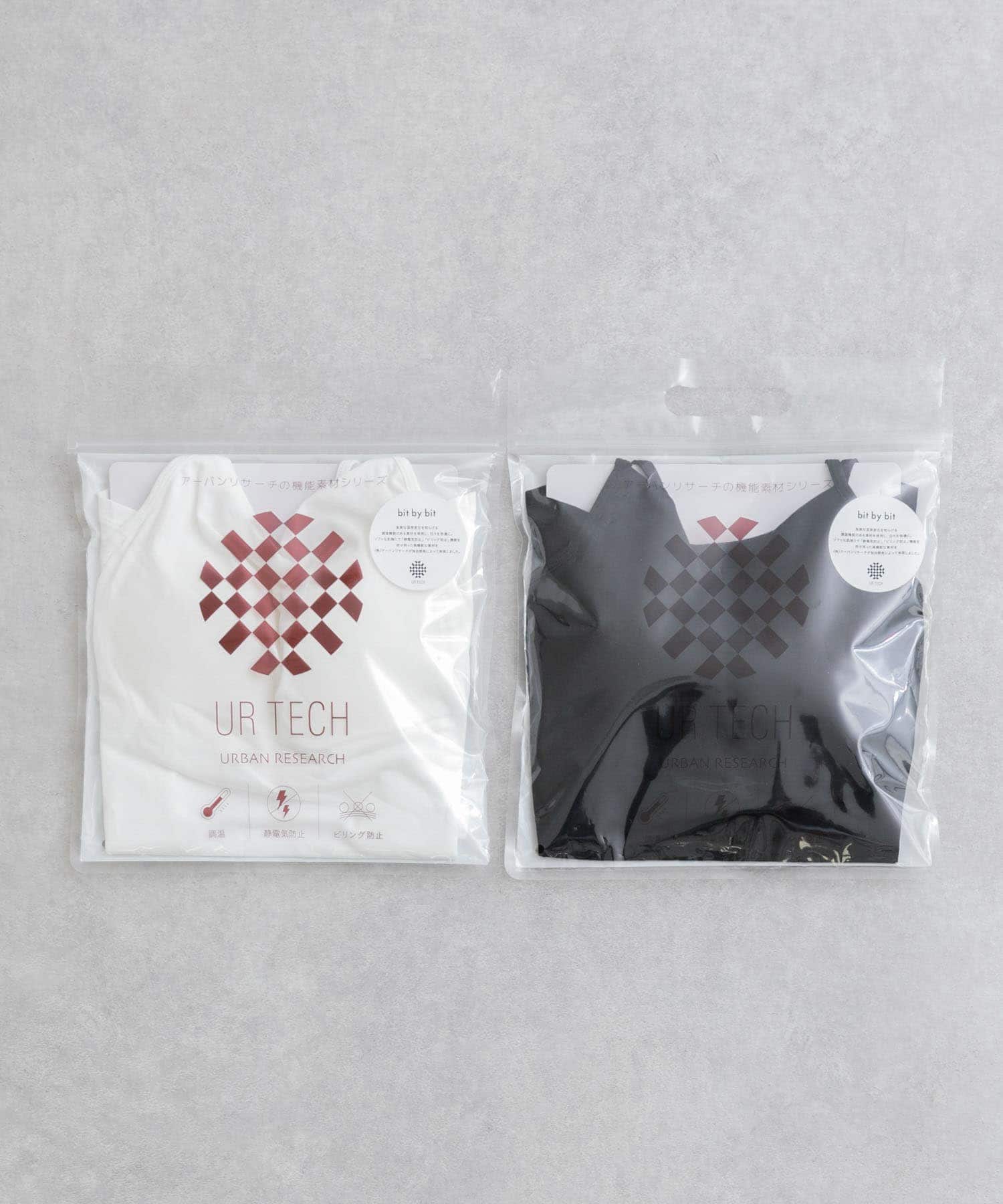 『UR TECH』カップ付きキャミソール WHITE M