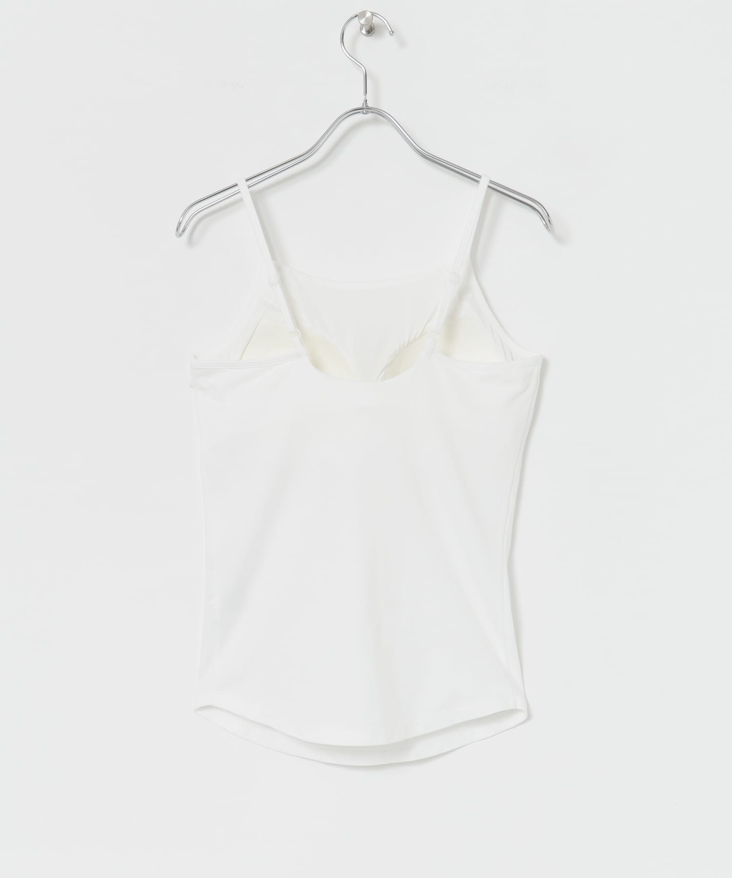 『UR TECH』カップ付きキャミソール WHITE S