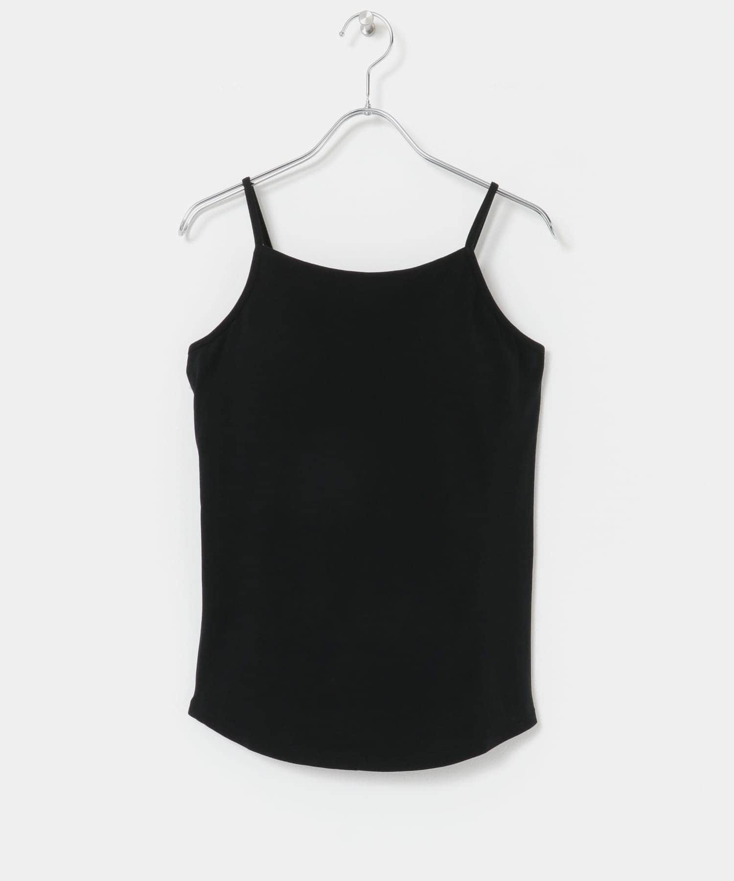 『UR TECH』カップ付きキャミソール BLACK S