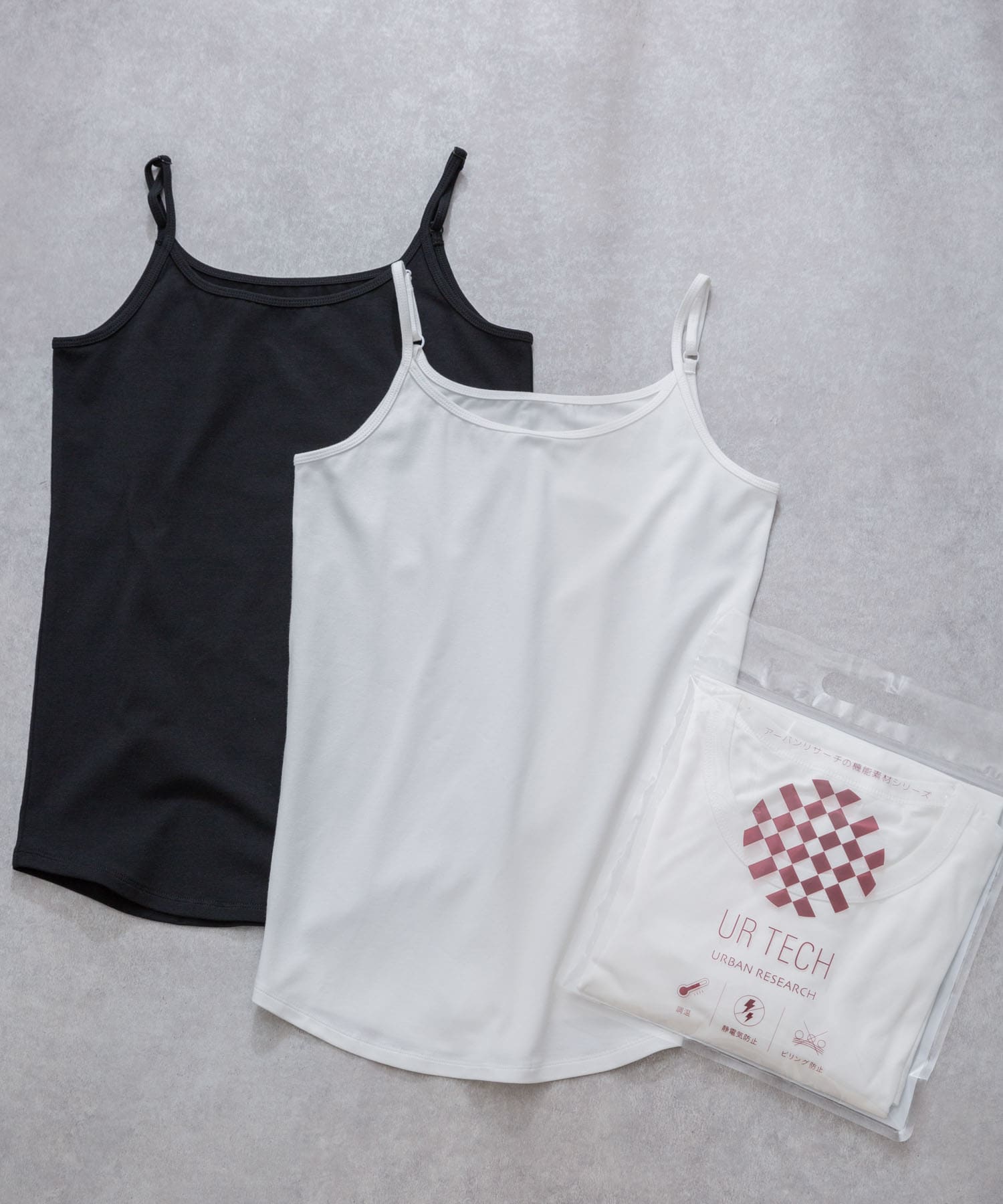 『UR TECH』キャミソール CHARCOAL S