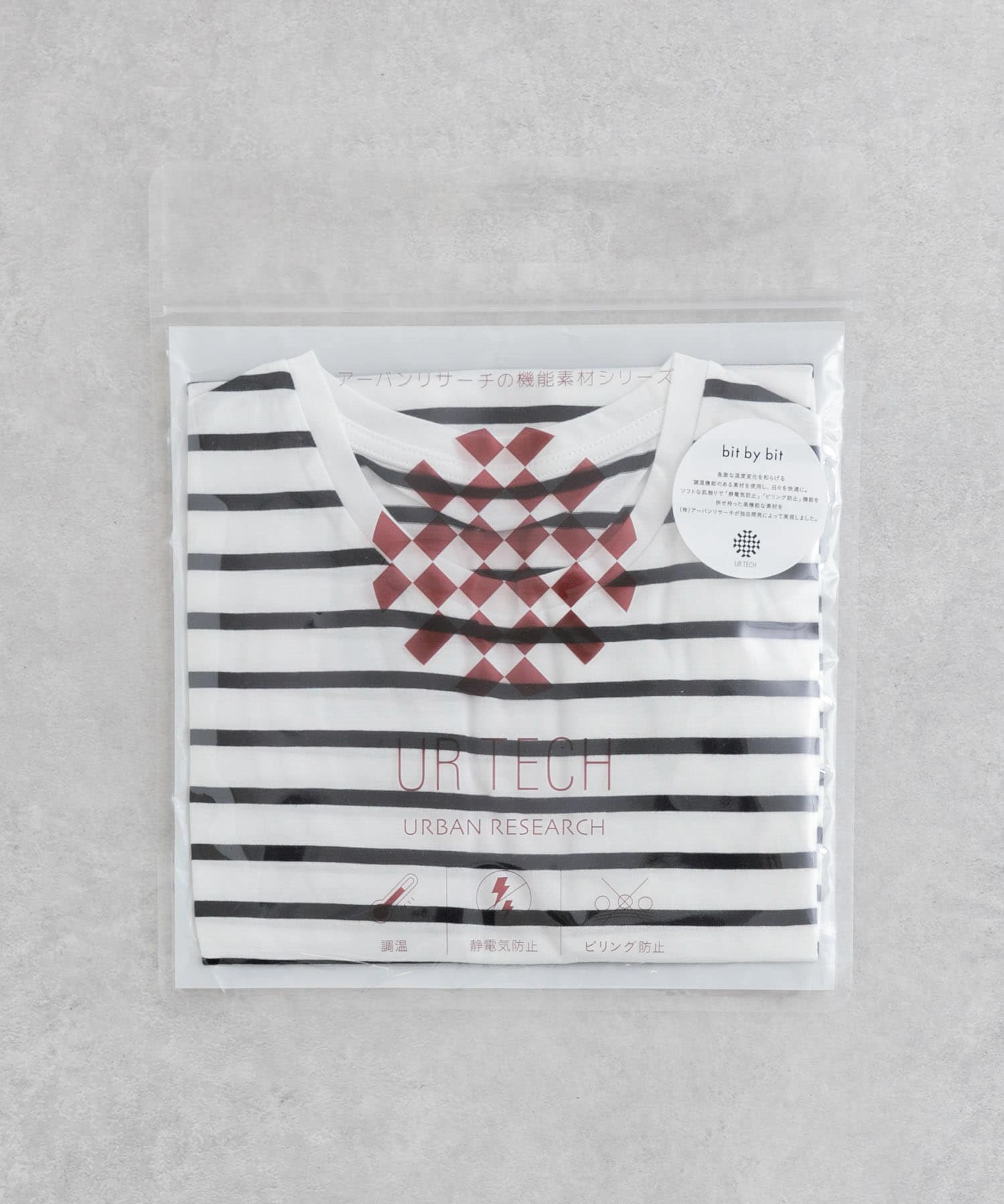『UR TECH』ノースリーブカットソー WHT/BLK FREE