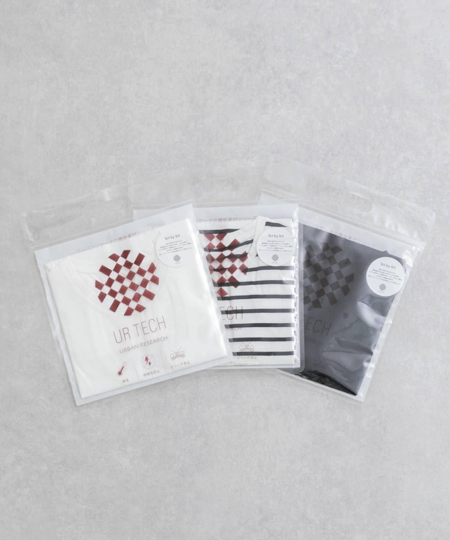 『UR TECH』ノースリーブカットソー WHT/BLK FREE