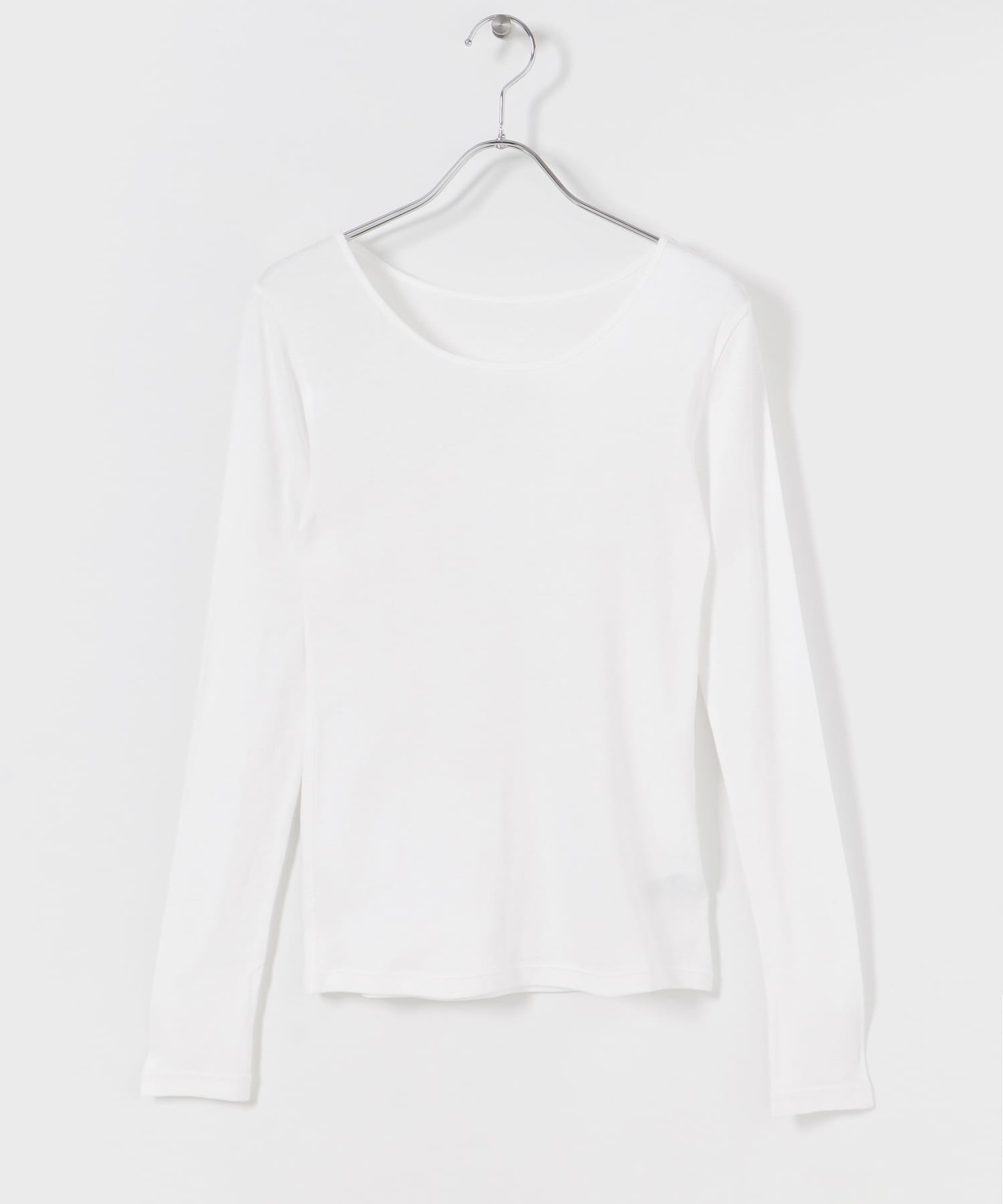 『UR TECH』クルーネックロングTシャツ WHITE FREE