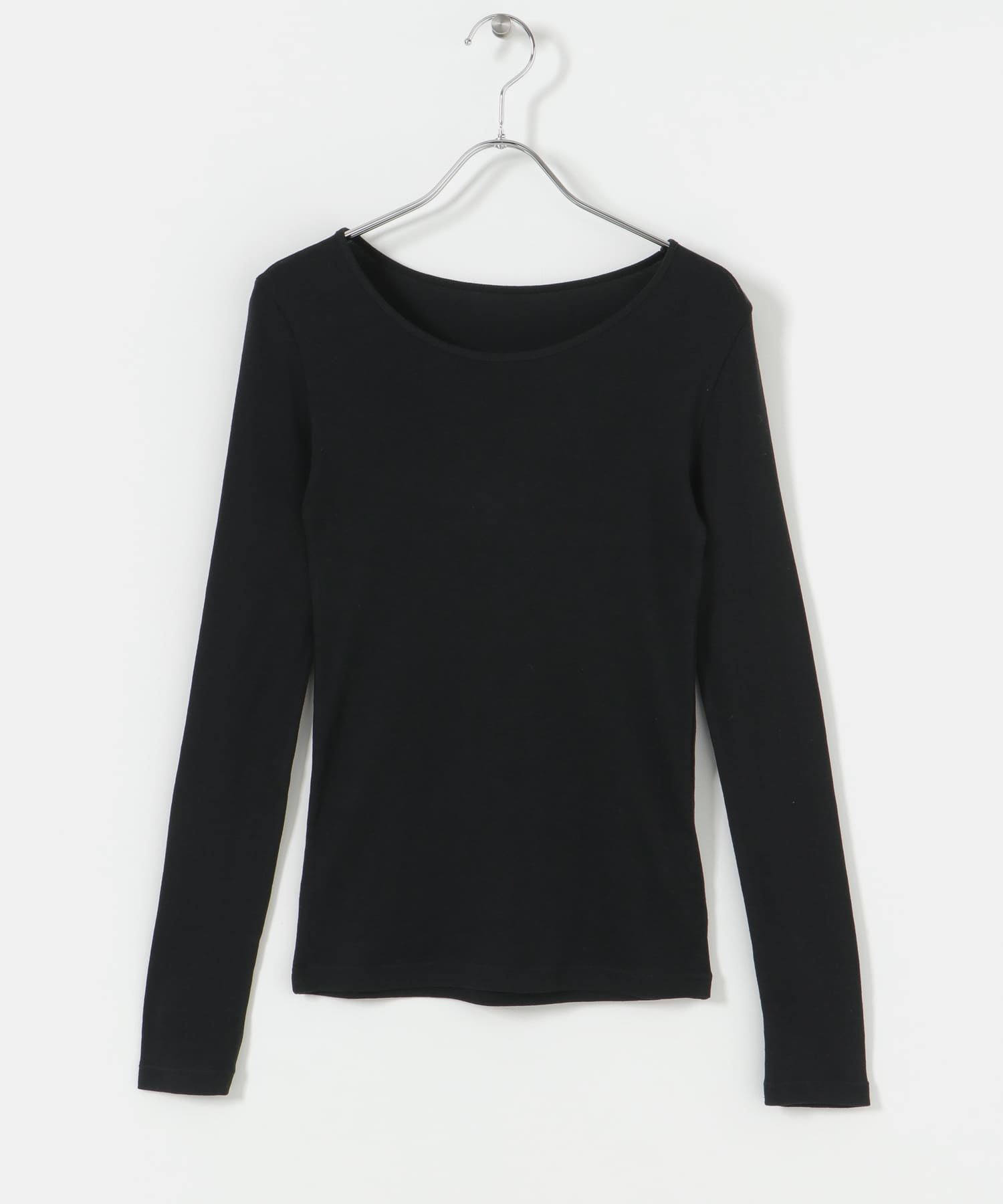 『UR TECH』クルーネックロングTシャツ BLACK FREE