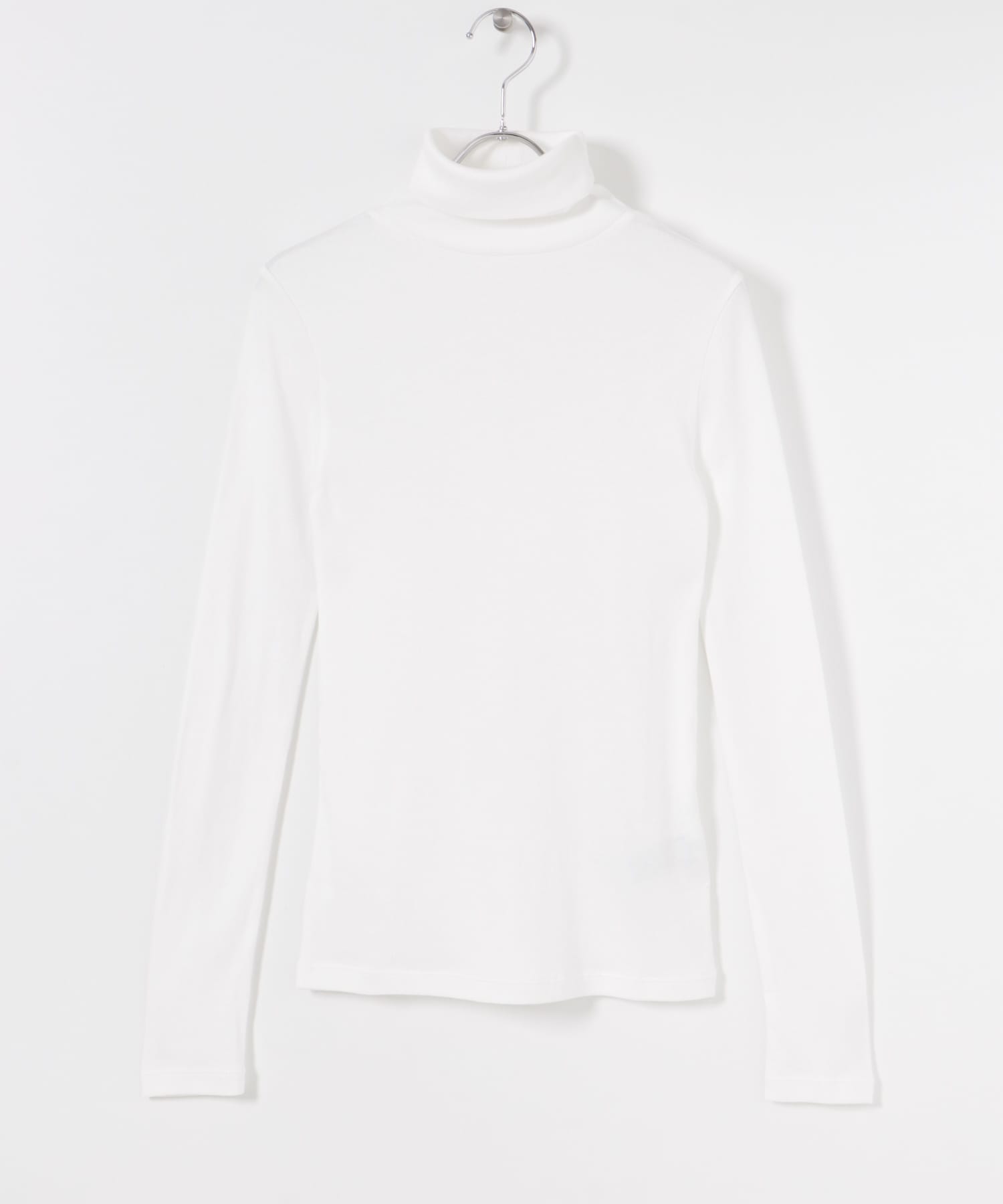 『UR TECH』タートルネックロングTシャツ WHITE FREE