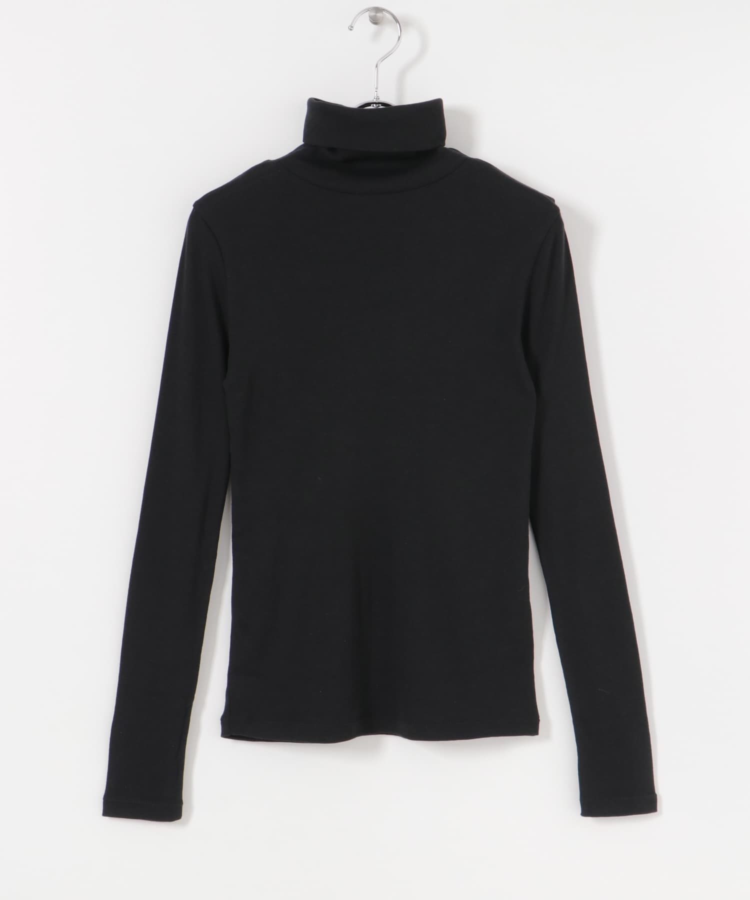 『UR TECH』タートルネックロングTシャツ BLACK FREE