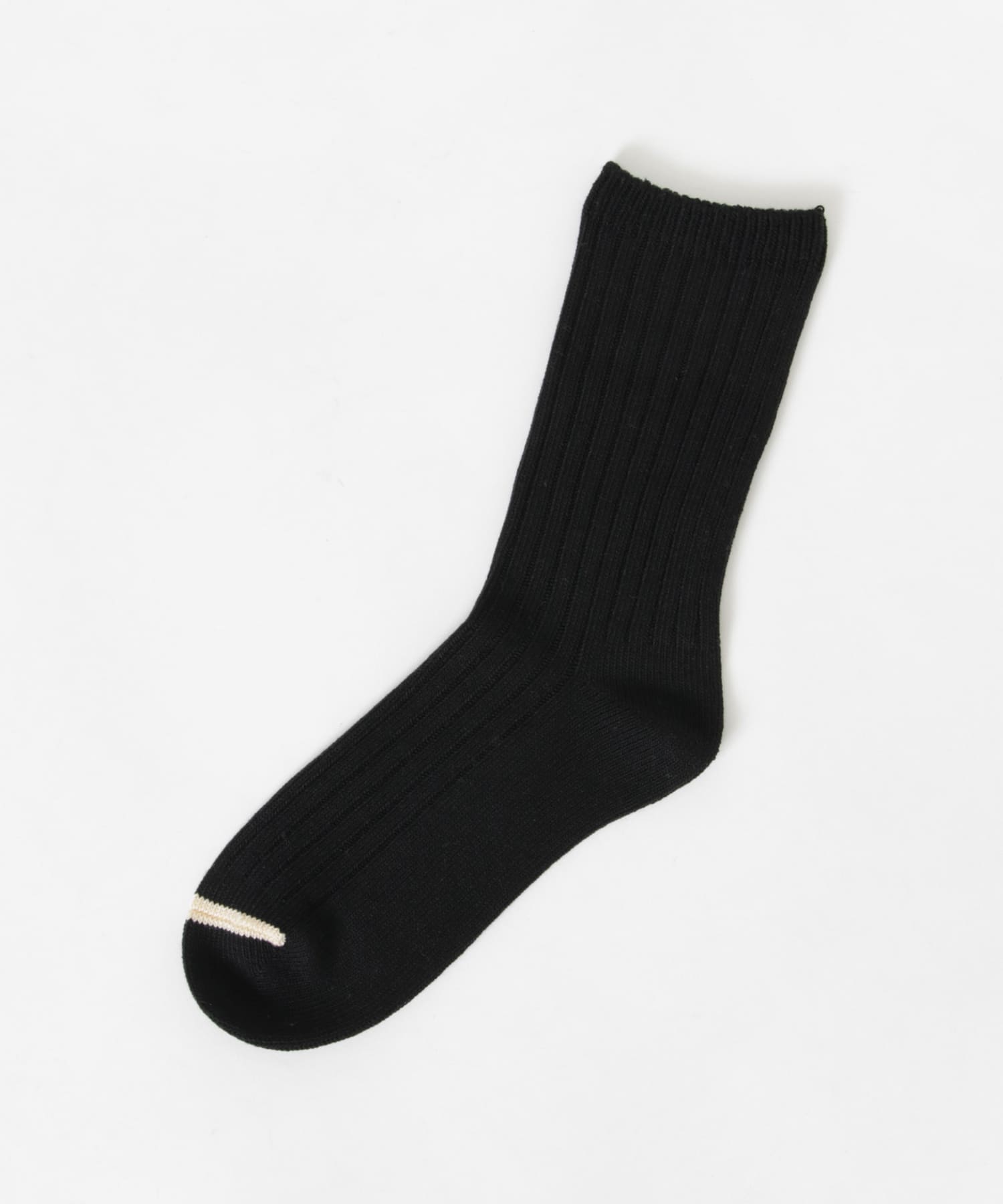 『UR TECH』ワイドリブソックス BLK×CRM 25-28