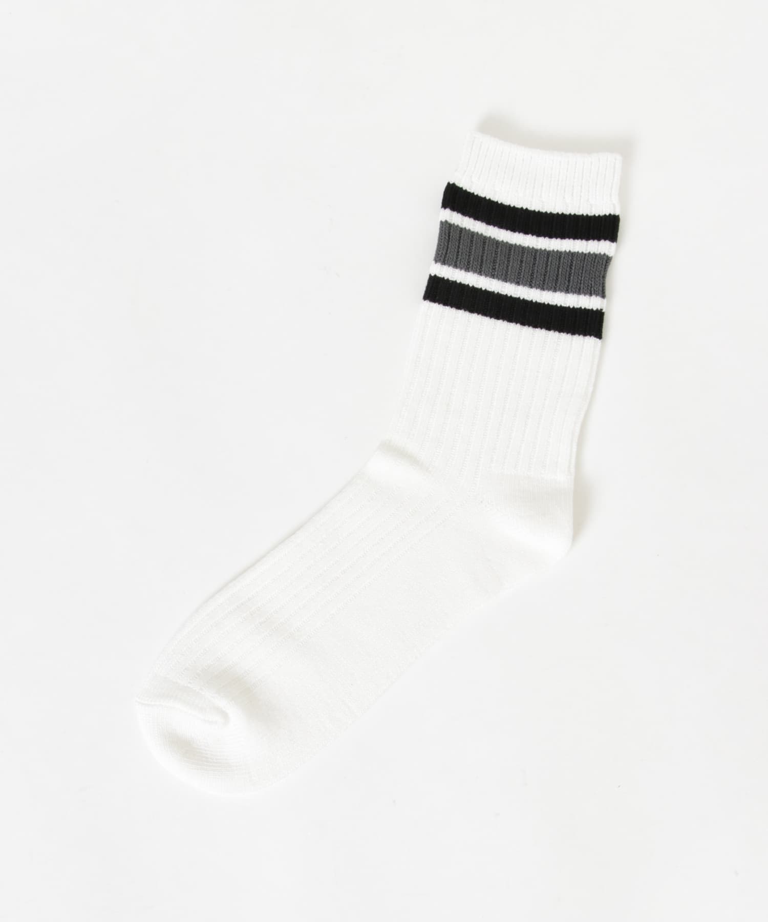 『UR TECH』ラインリブソックス BLK×CHA 25-28