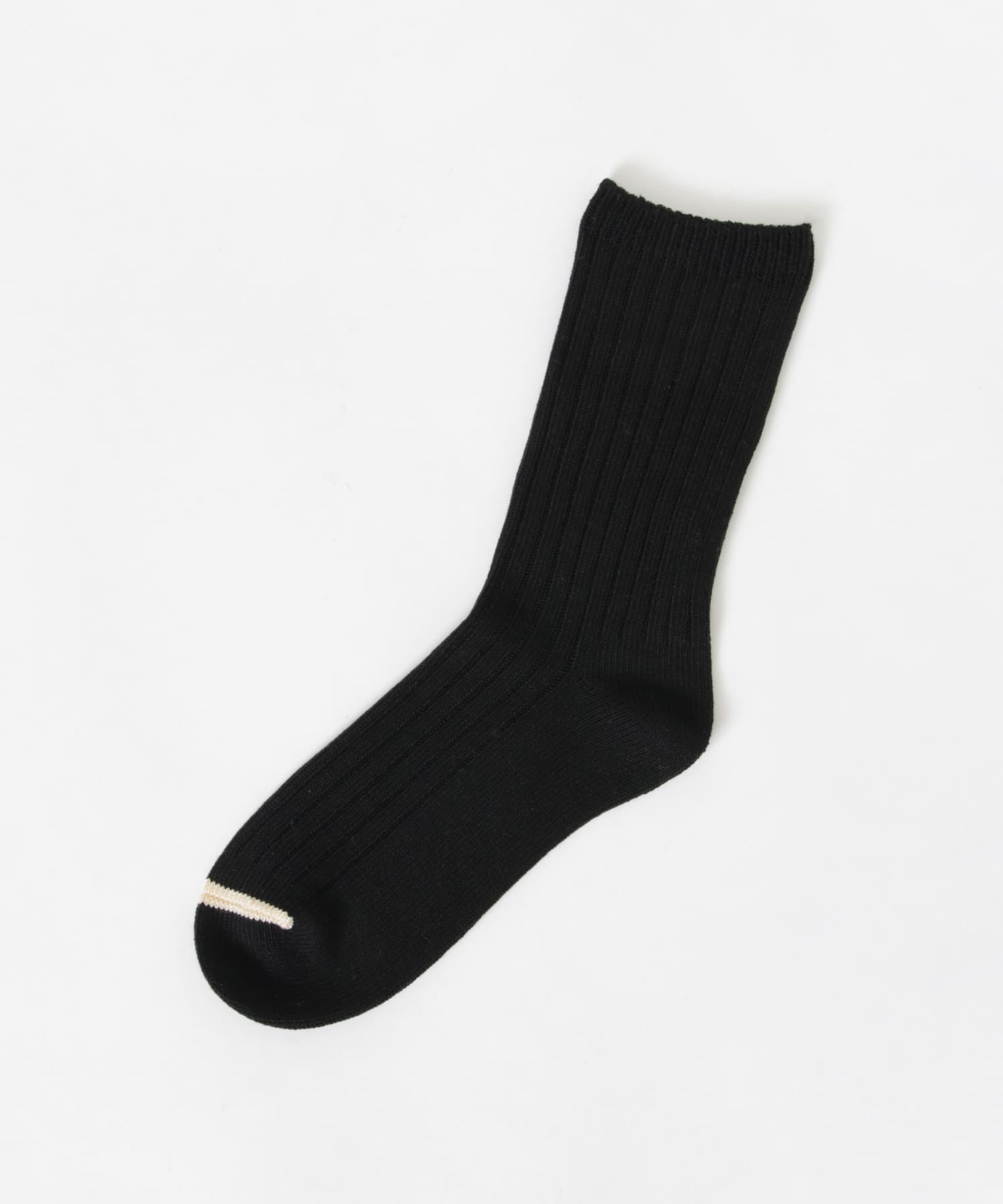 『UR TECH』ワイドリブソックス BLK×CRM 22-24