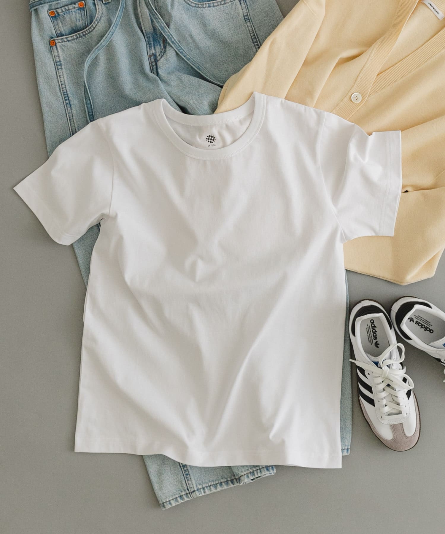 『UR TECH』ベーシックTシャツ WHITE 1