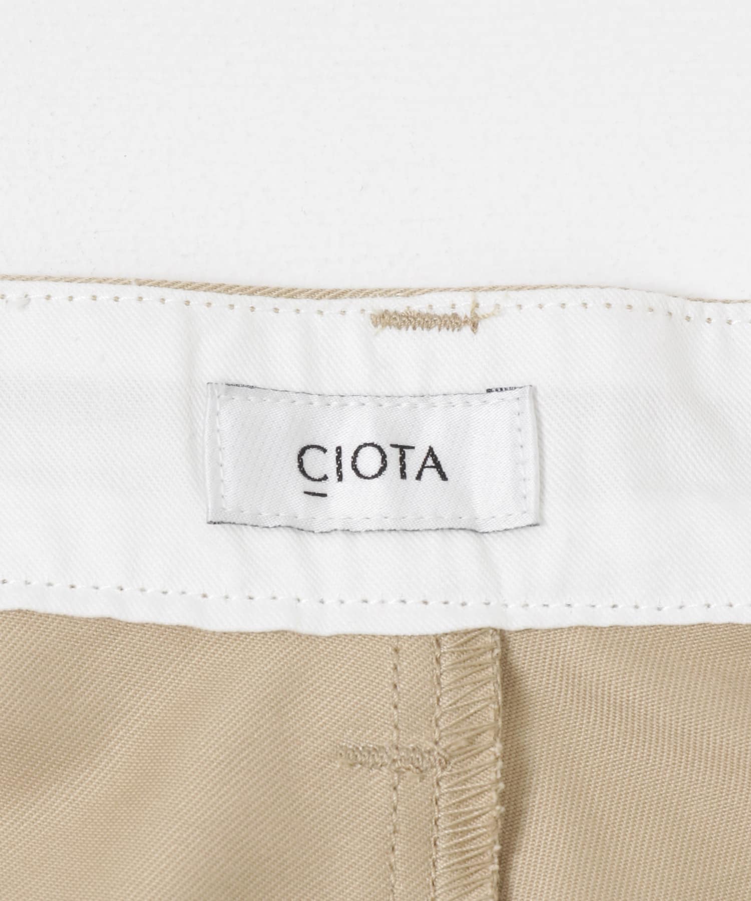 CIOTA　スビンコットンチノパンツ ベージュ 1