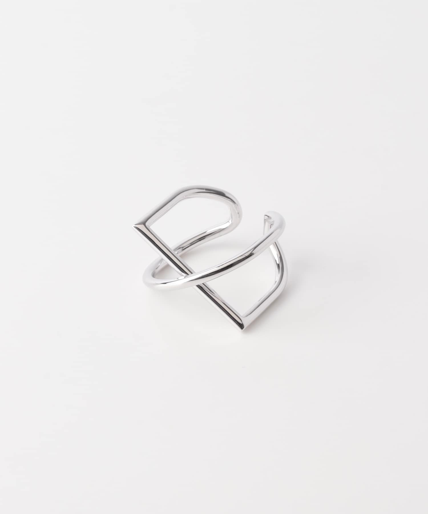 decor『デコール』　Line curve ring Silver -