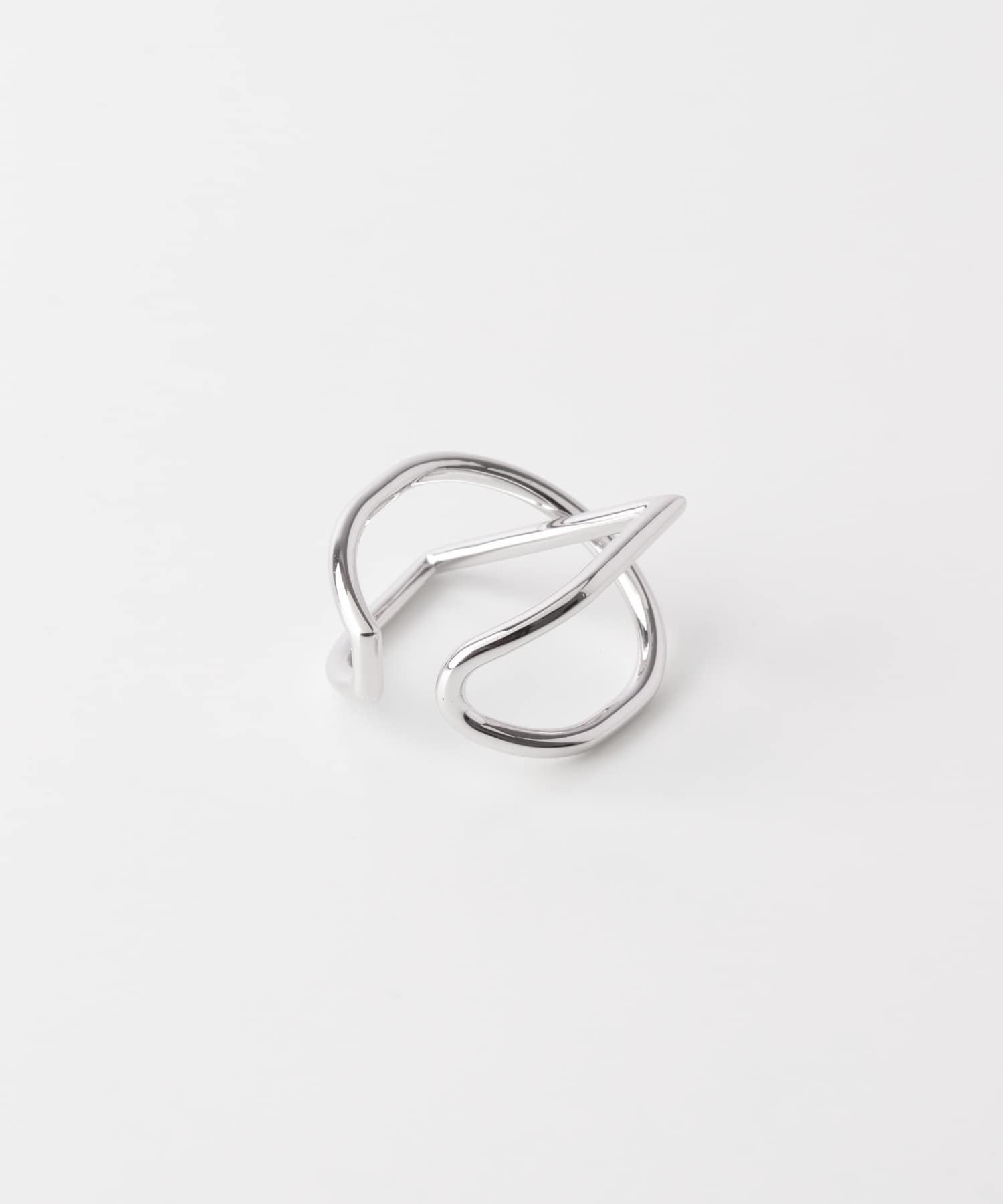 decor『デコール』　Line curve ring Silver -