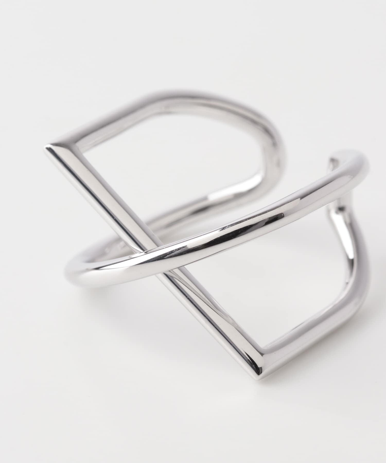 decor『デコール』　Line curve ring Silver -