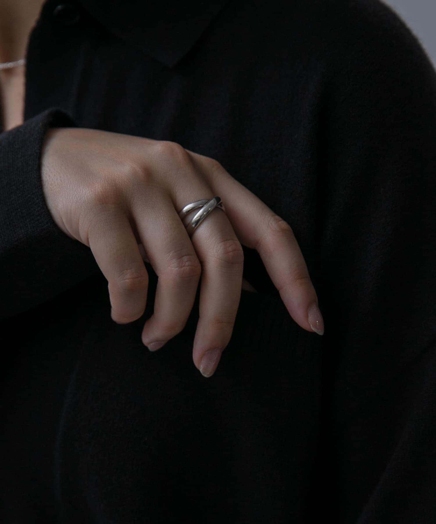decor『デコール』　Cross ring Silver -