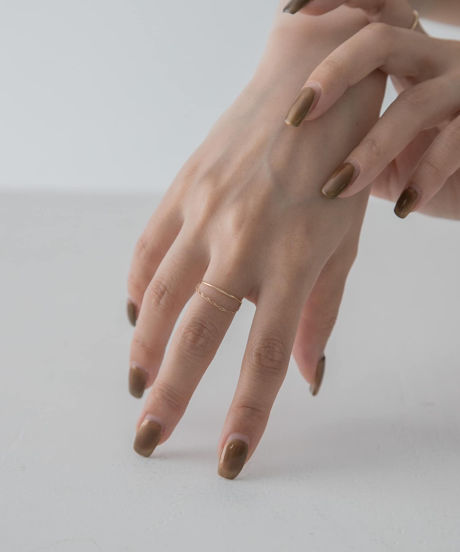 ff by decor urban research　チェーンツインリング GOLD 9