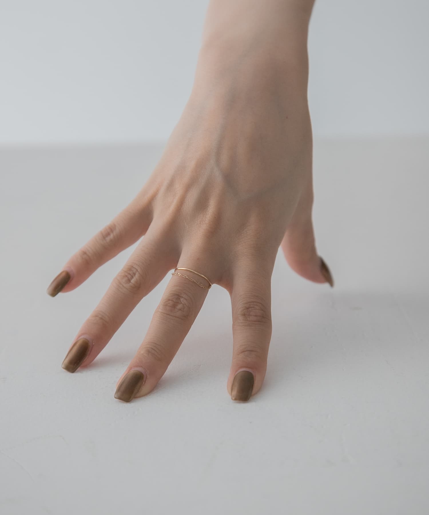 ff by decor urban research　チェーンツインリング GOLD 9