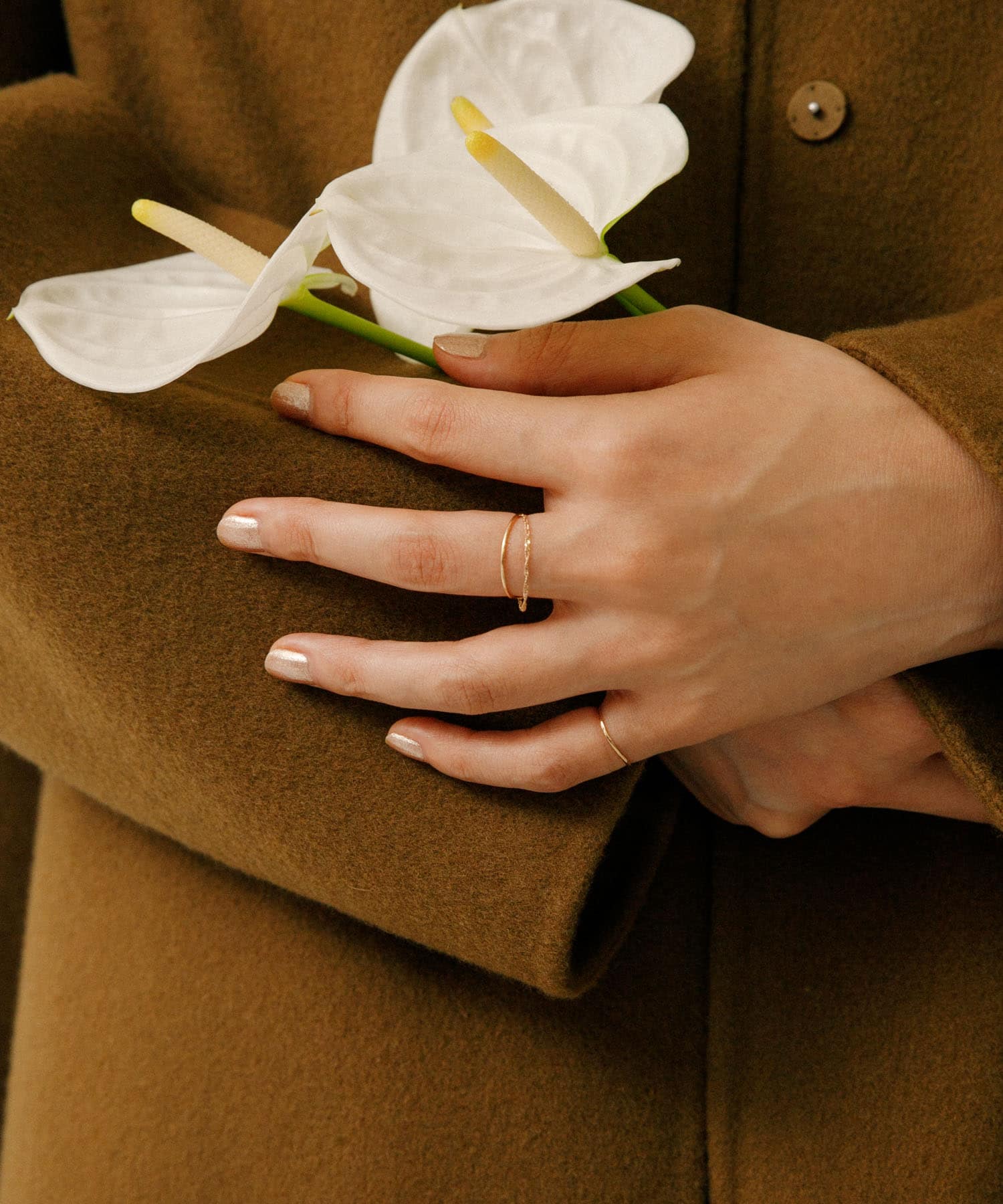 ff by decor urban research　チェーンツインリング GOLD 9