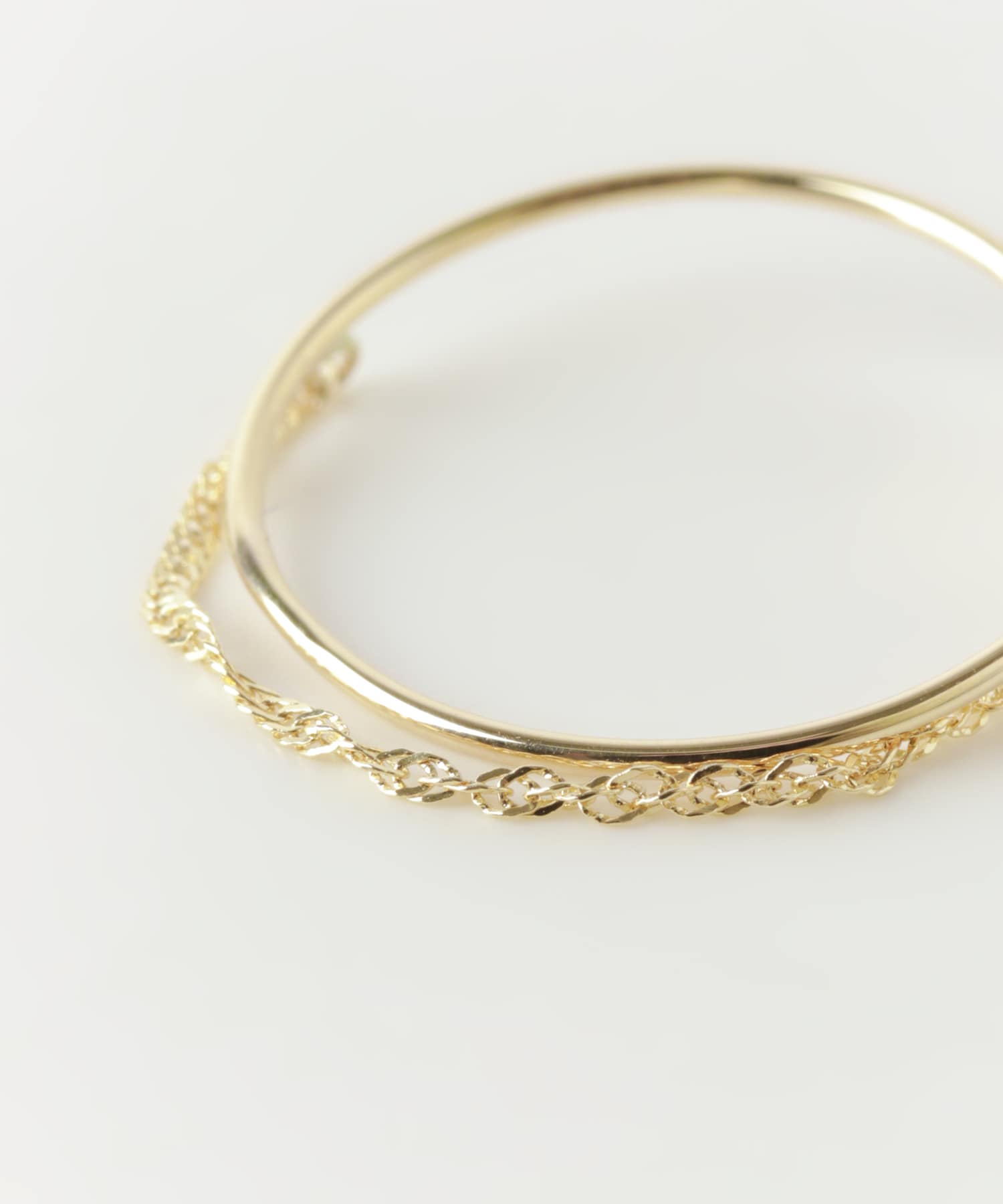 ff by decor urban research　チェーンツインリング GOLD 9