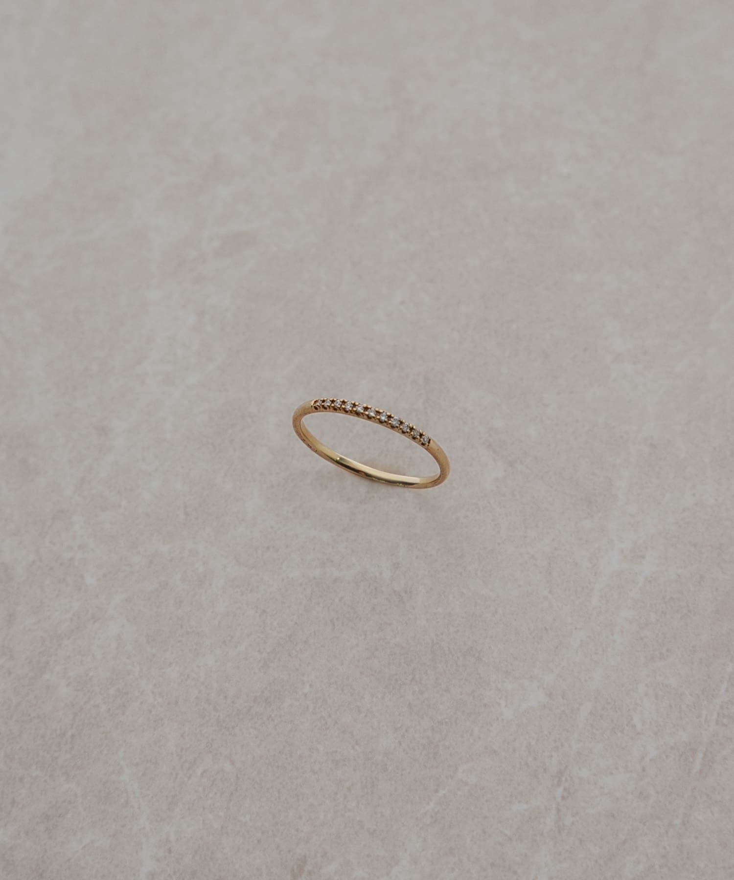 ff by decor urban research　ダイヤハーフエタニティリング GOLD 9