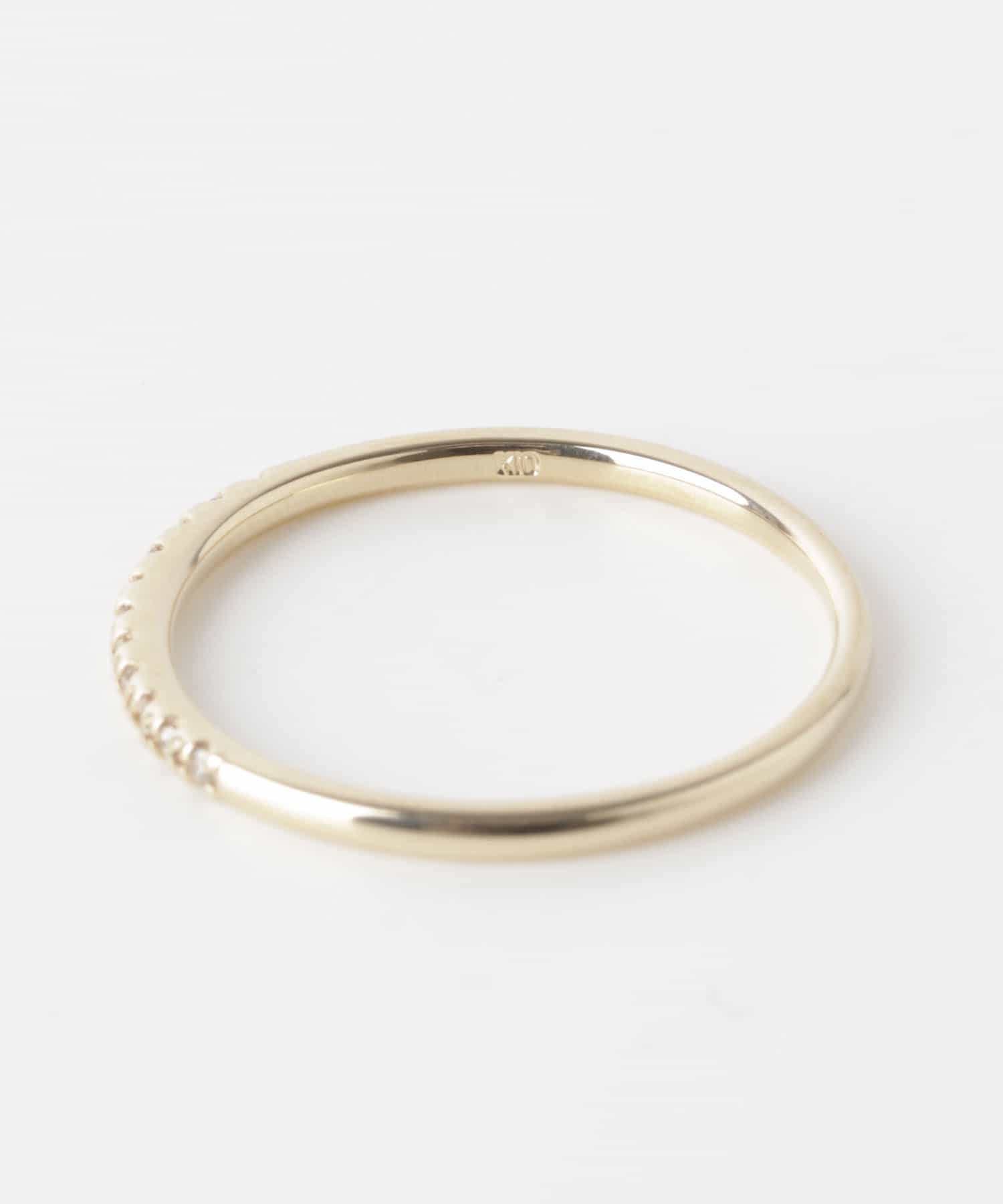 ff by decor urban research　ダイヤハーフエタニティリング GOLD 9