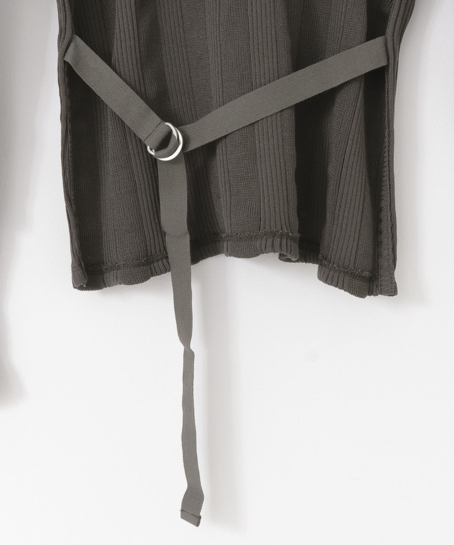 R JUBILEE　BackOpenLong SleeveTops CHARCOAL FREE