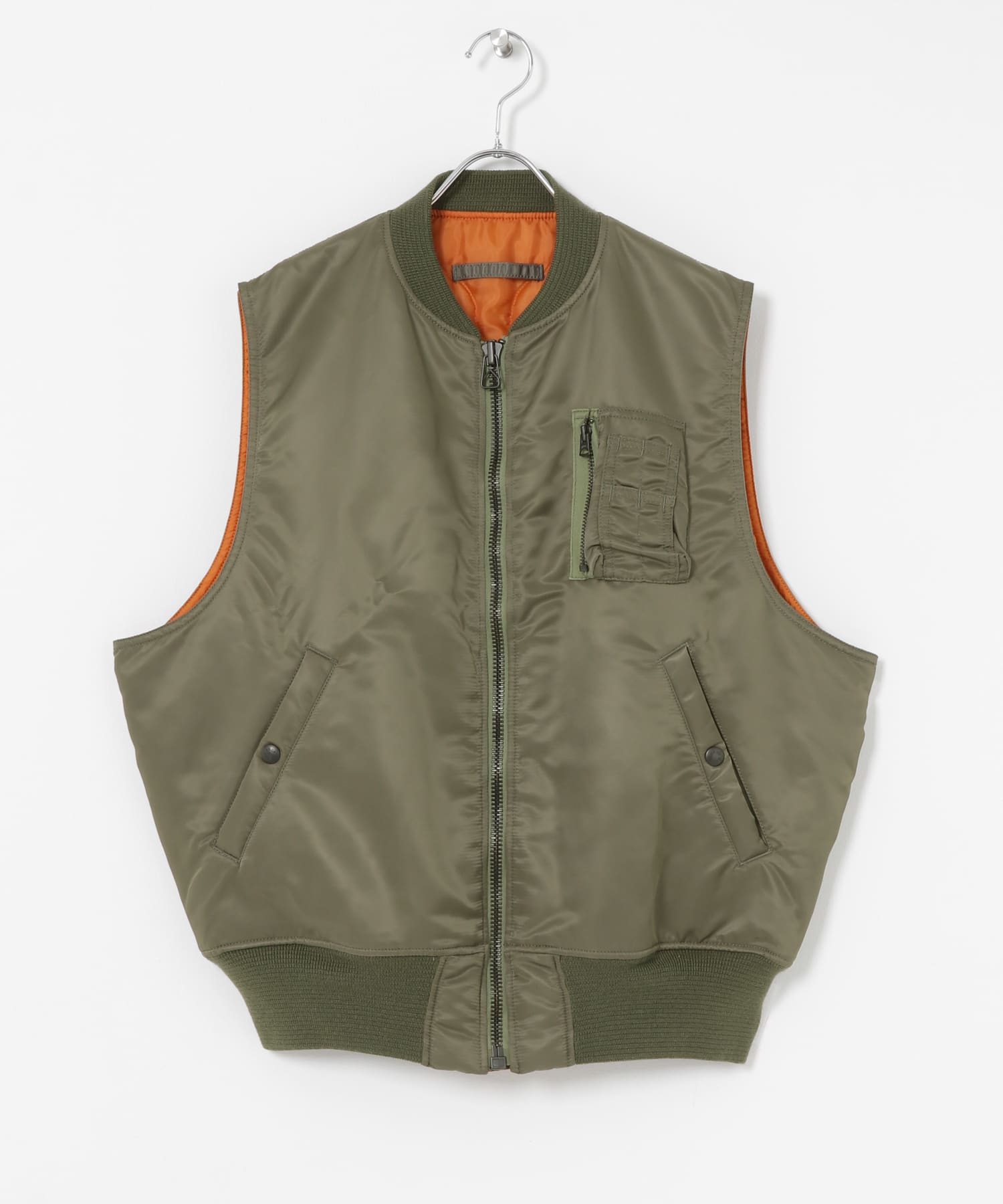 『別注』NEXUSVII.×URBAN RESEARCH　MA-1 VEST OLIVE M