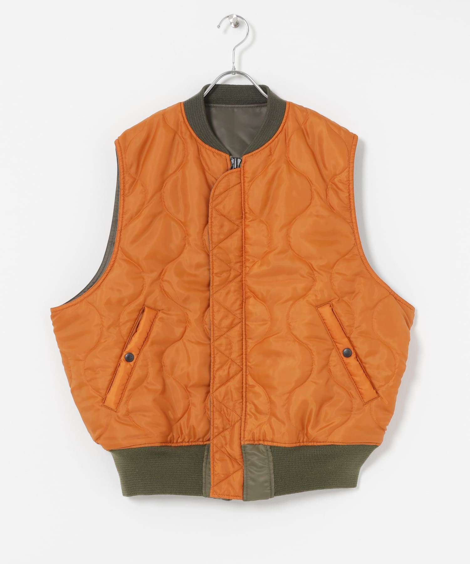 『別注』NEXUSVII.×URBAN RESEARCH　MA-1 VEST OLIVE M