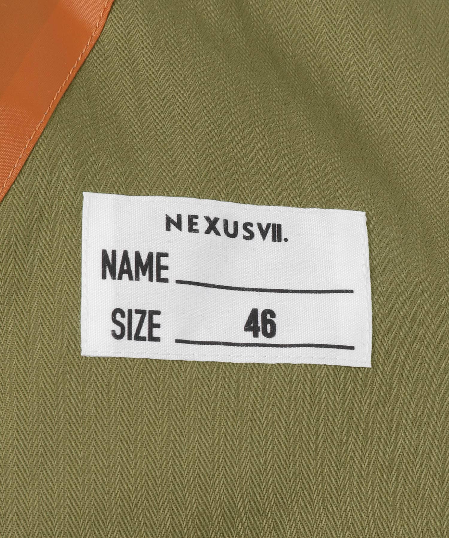 『別注』NEXUSVII.×URBAN RESEARCH　MA-1 VEST OLIVE L