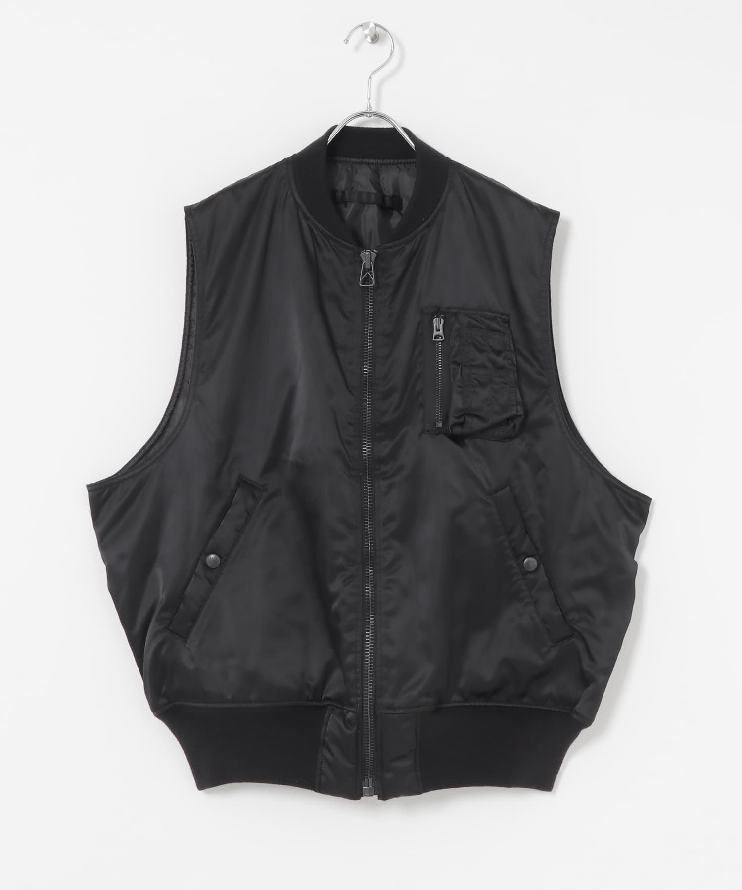 『別注』NEXUSVII.×URBAN RESEARCH　MA-1 VEST BLACK M