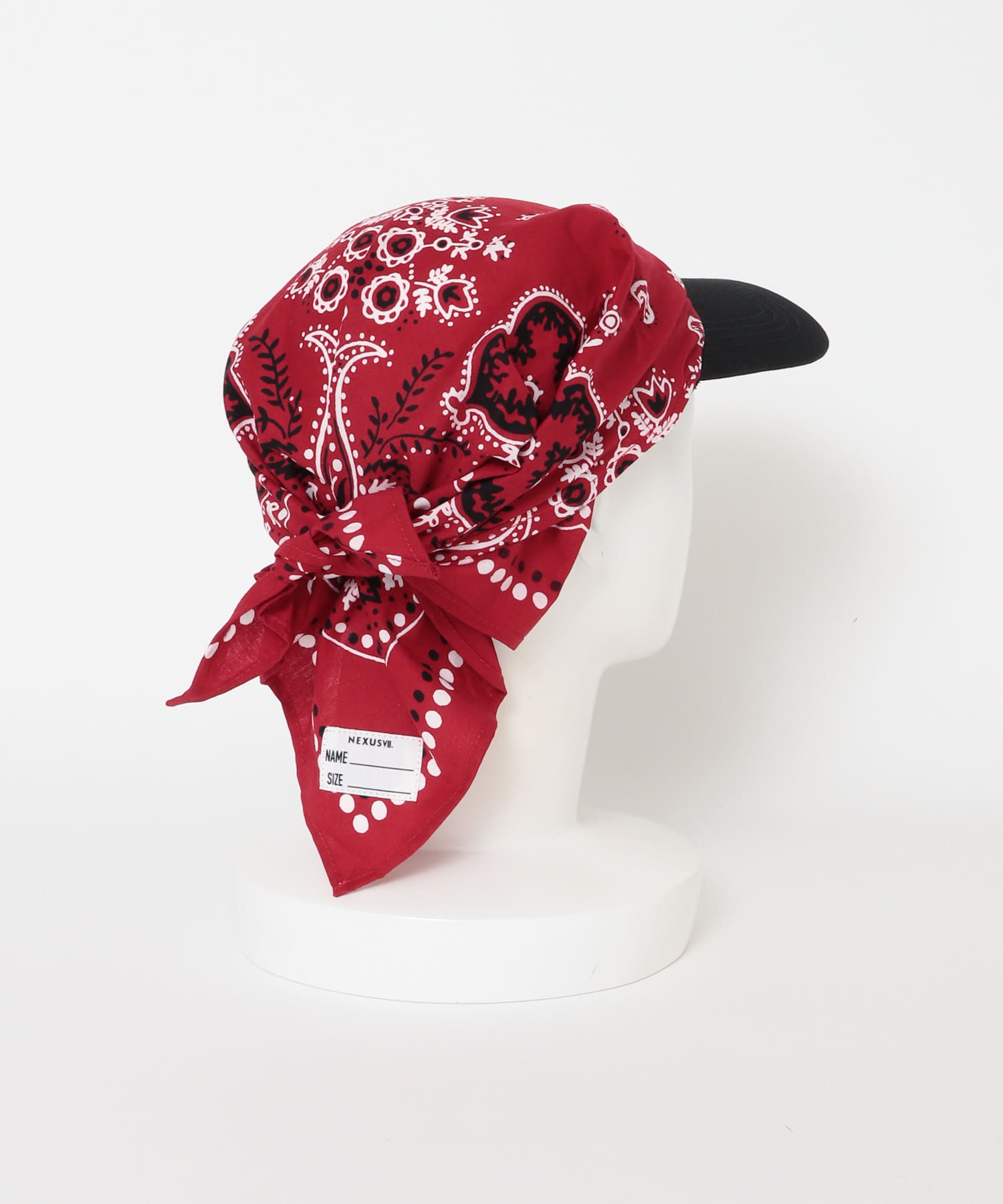 NEXUSVII.　BANDANA HEAD WRAP RED -
