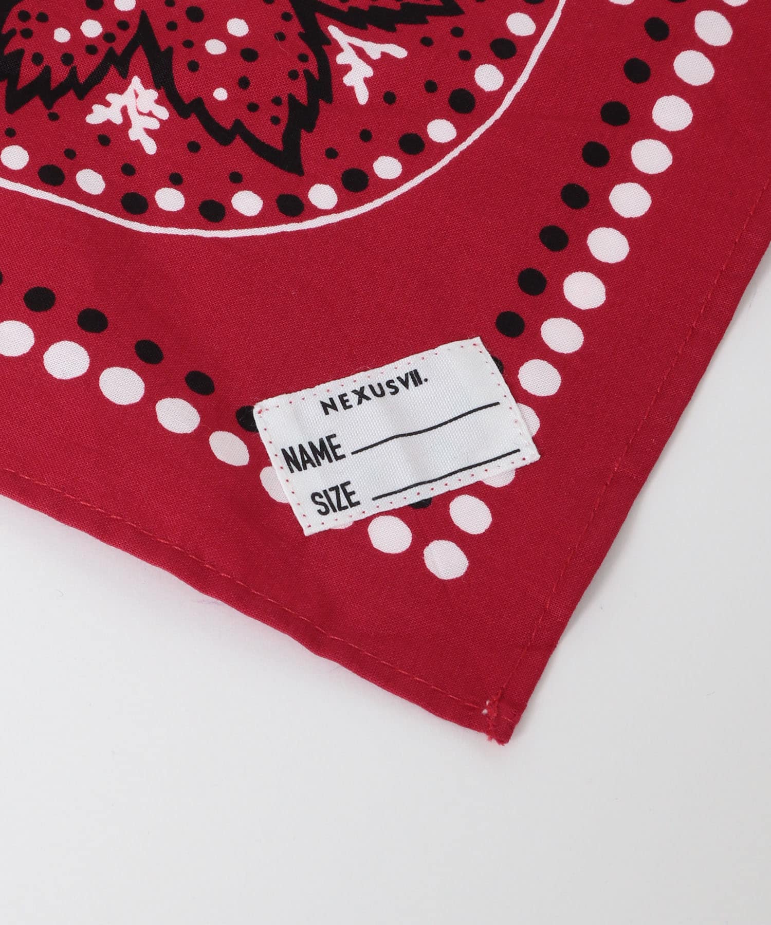 NEXUSVII.　BANDANA HEAD WRAP RED -