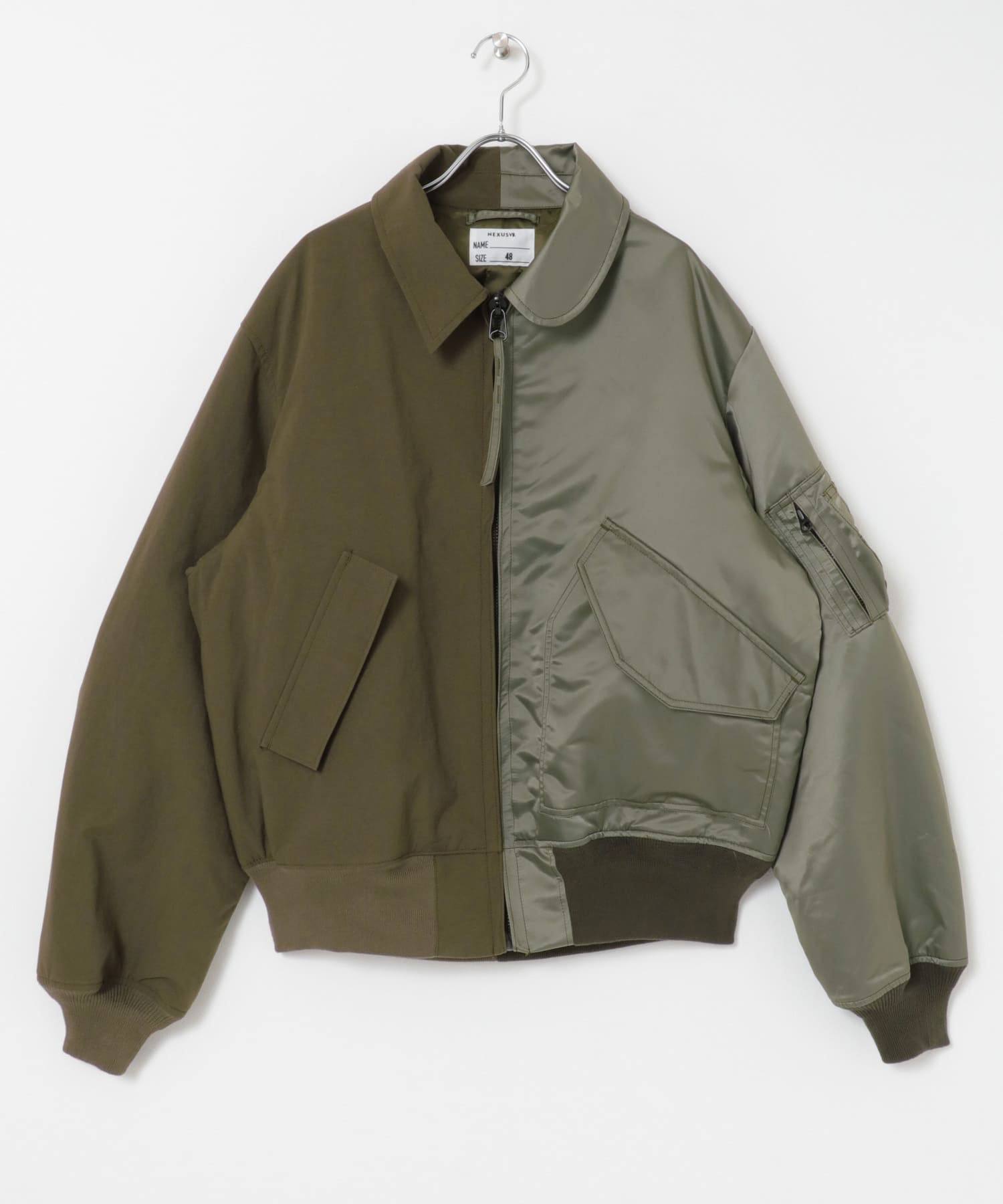 NEXUSVII.　JUMBLED FLIGHT JACKET OLIVE M