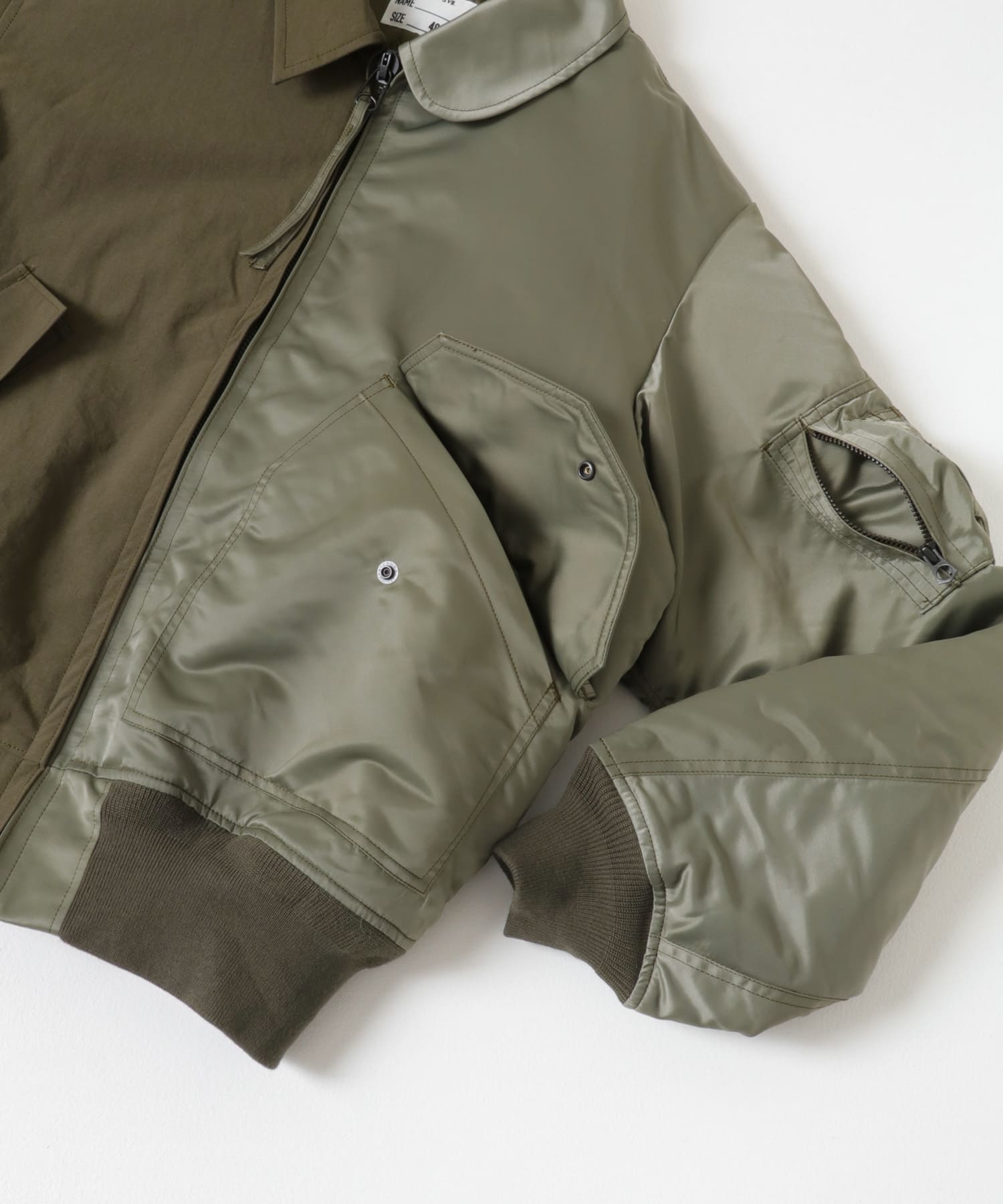 NEXUSVII.　JUMBLED FLIGHT JACKET OLIVE M