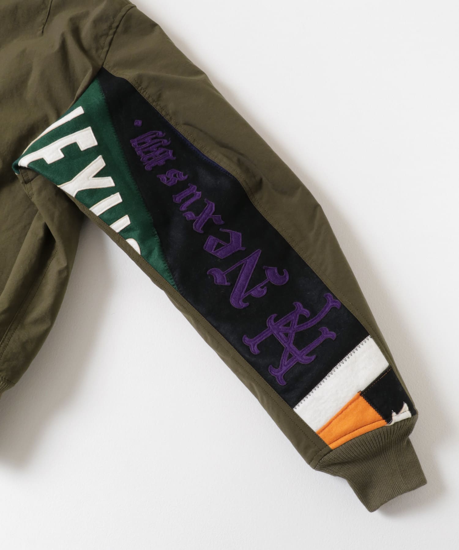 NEXUSVII.　JUMBLED FLIGHT JACKET OLIVE M