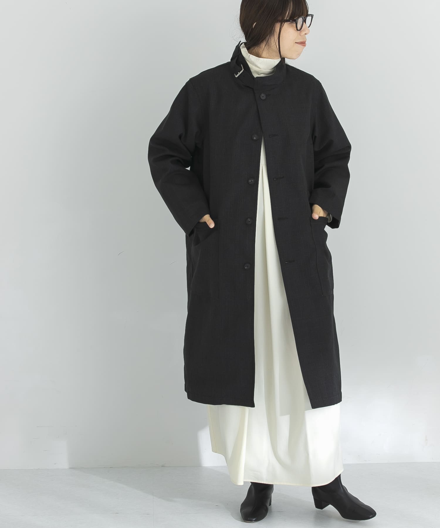 別注』』SEEALL×URBAN RESEARCH STAND COLLAR COAT(1 別注CHECK