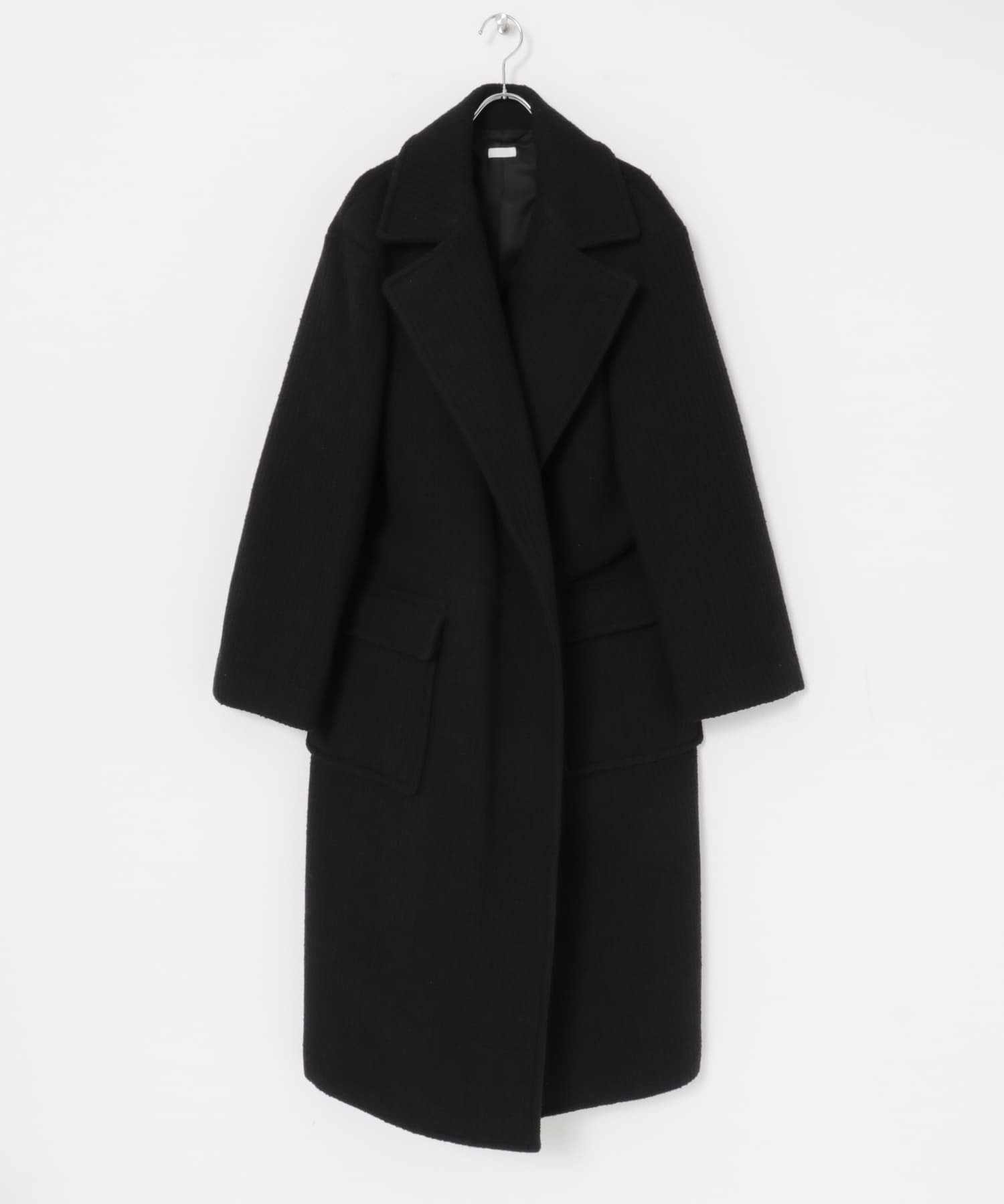 SEEALL　ポロコート BLACK 2