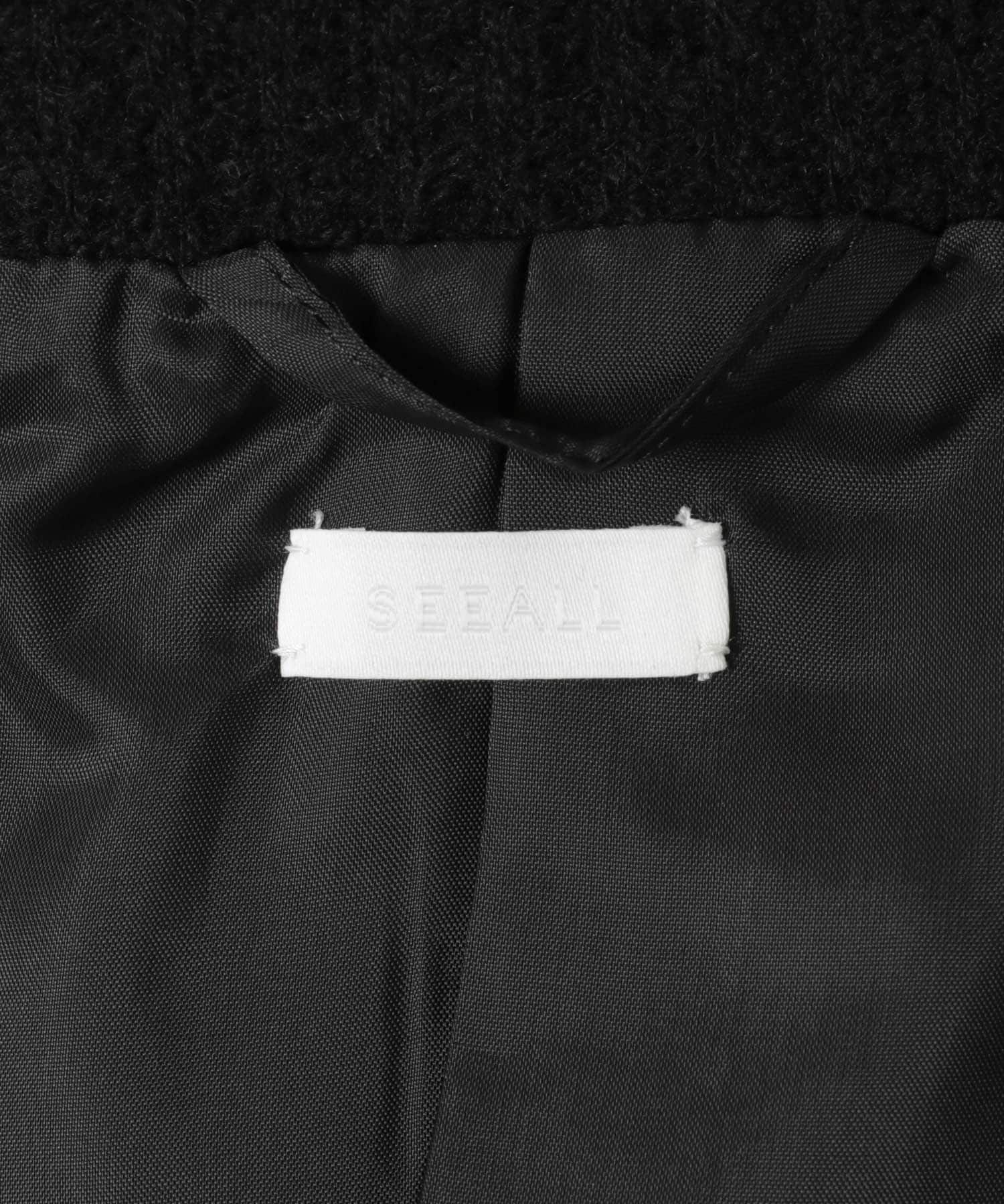 SEEALL　ポロコート BLACK 2