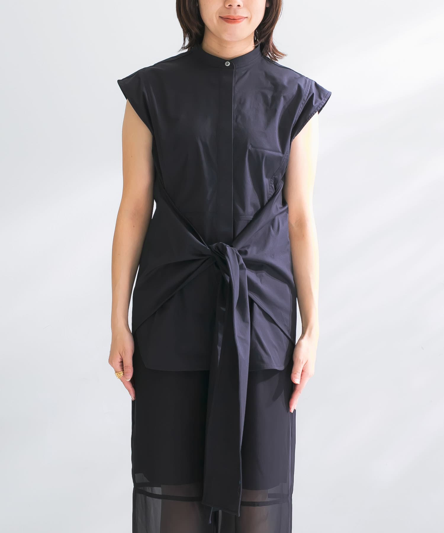 SATORU SASAKI WRAPPED SHIRTS(1 BLACK): トップス｜URBAN RESEARCH