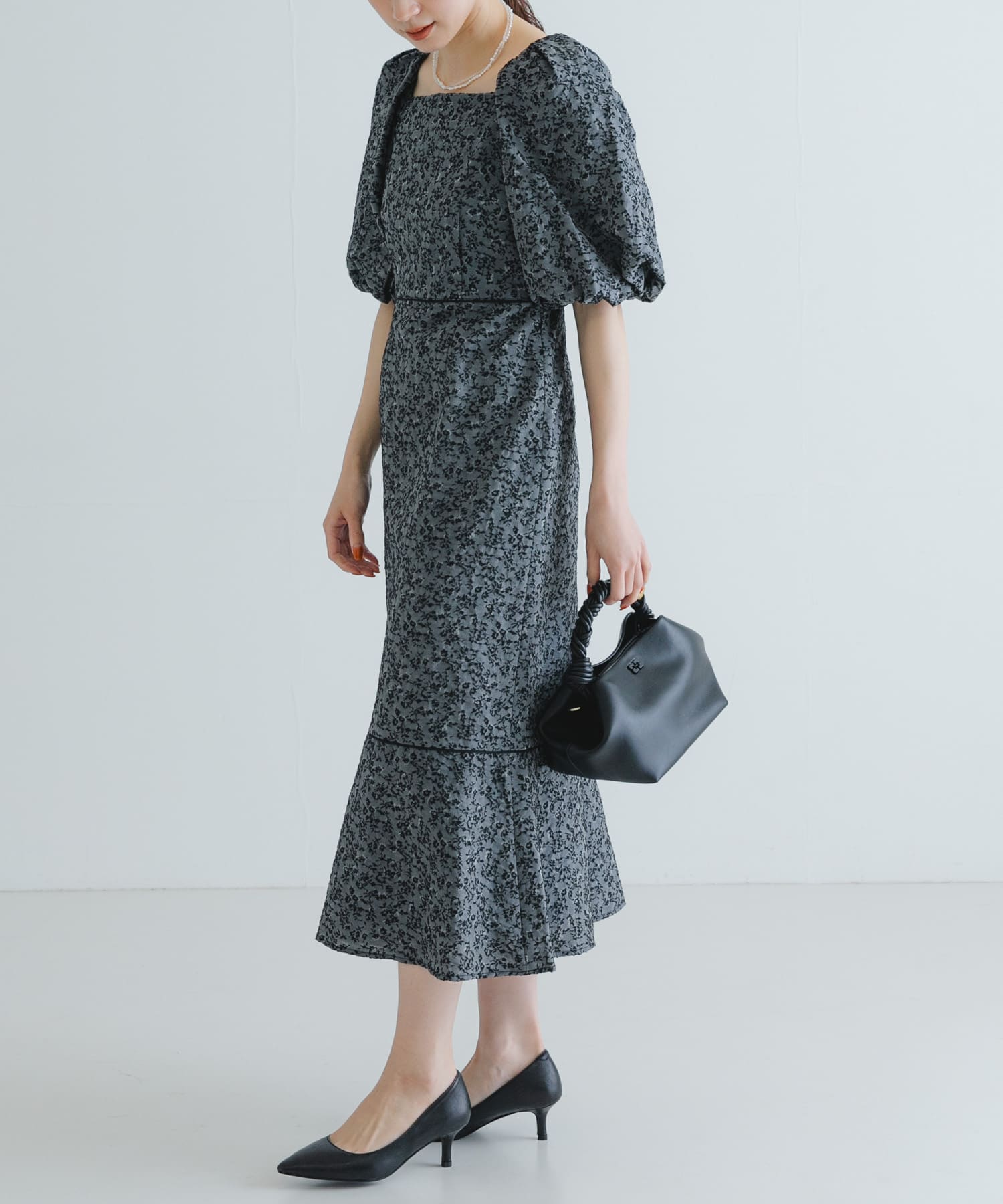 LA MAISON　スクエアネックJQワンピース