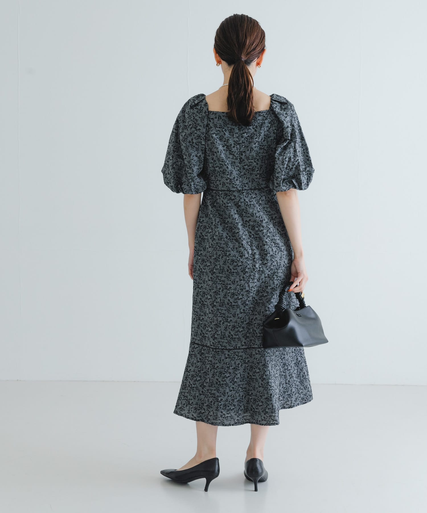 ワンピース フラワープリントセーラーワンピース | axes femme online shop