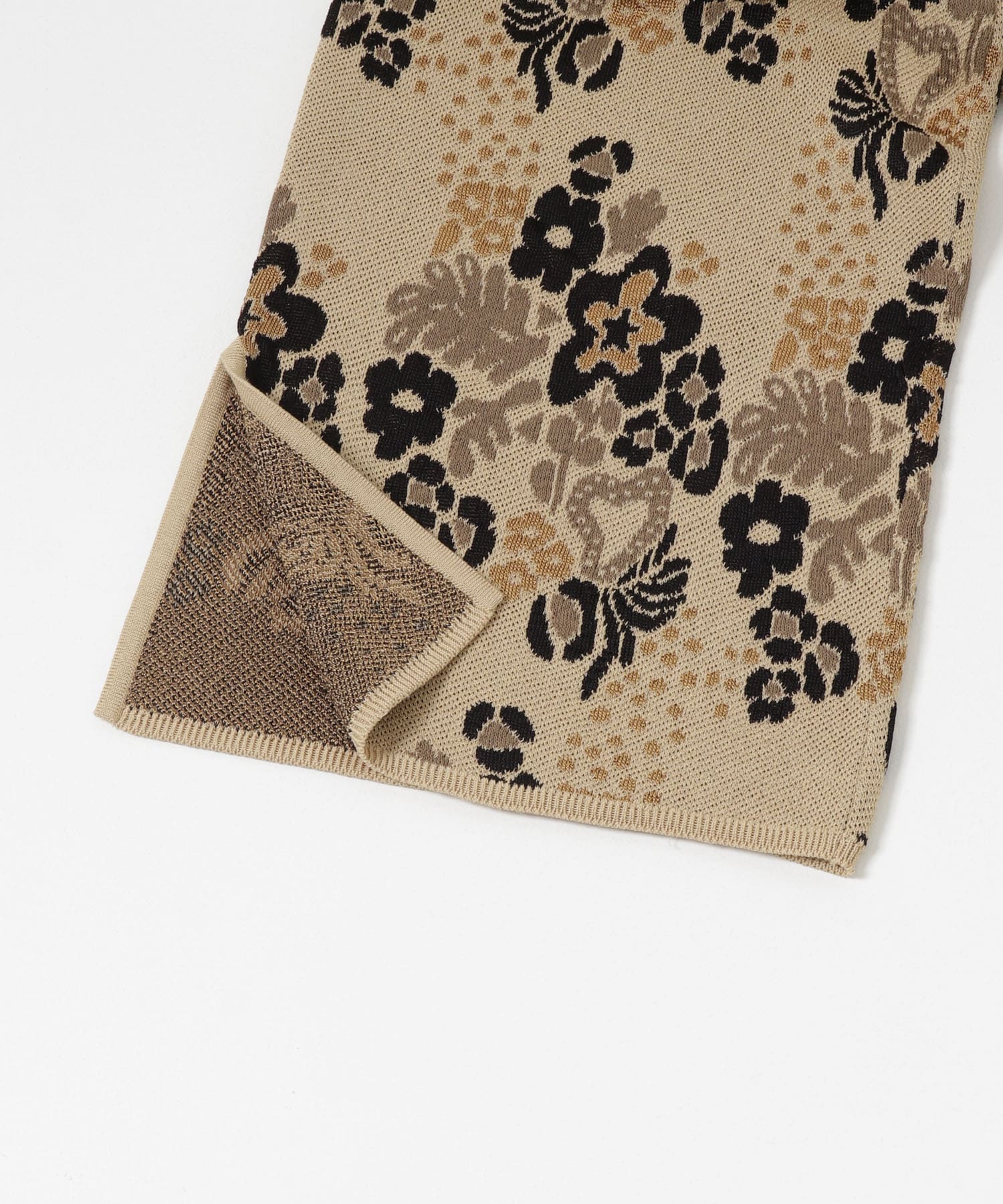 TAN　AQUATIC PLANT PANTS BEIGE FREE