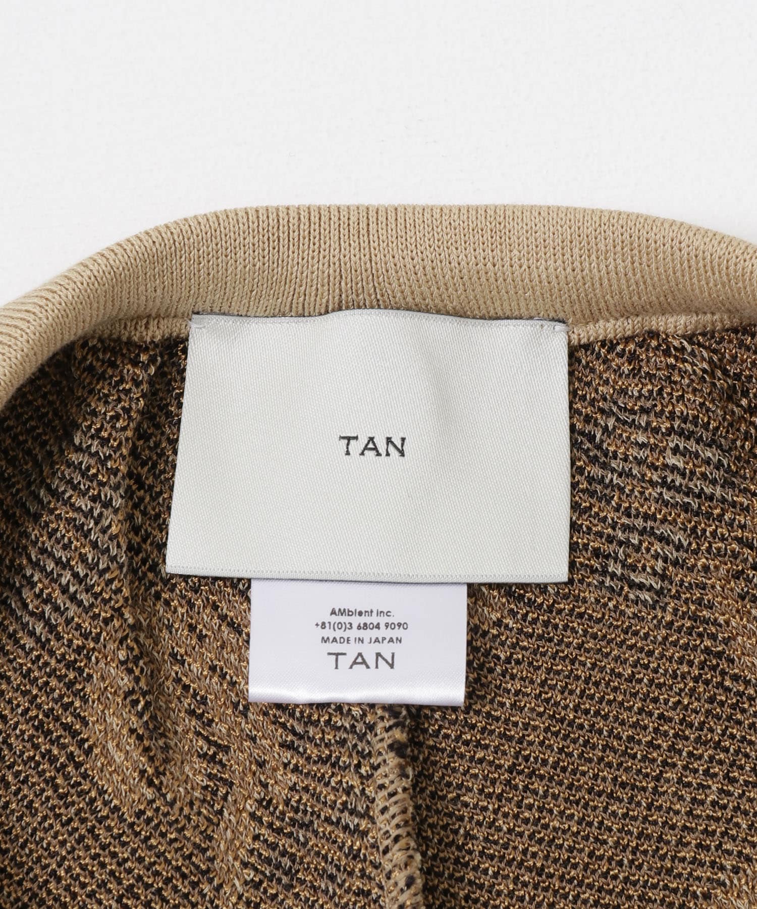 TAN　AQUATIC PLANT PANTS BEIGE FREE