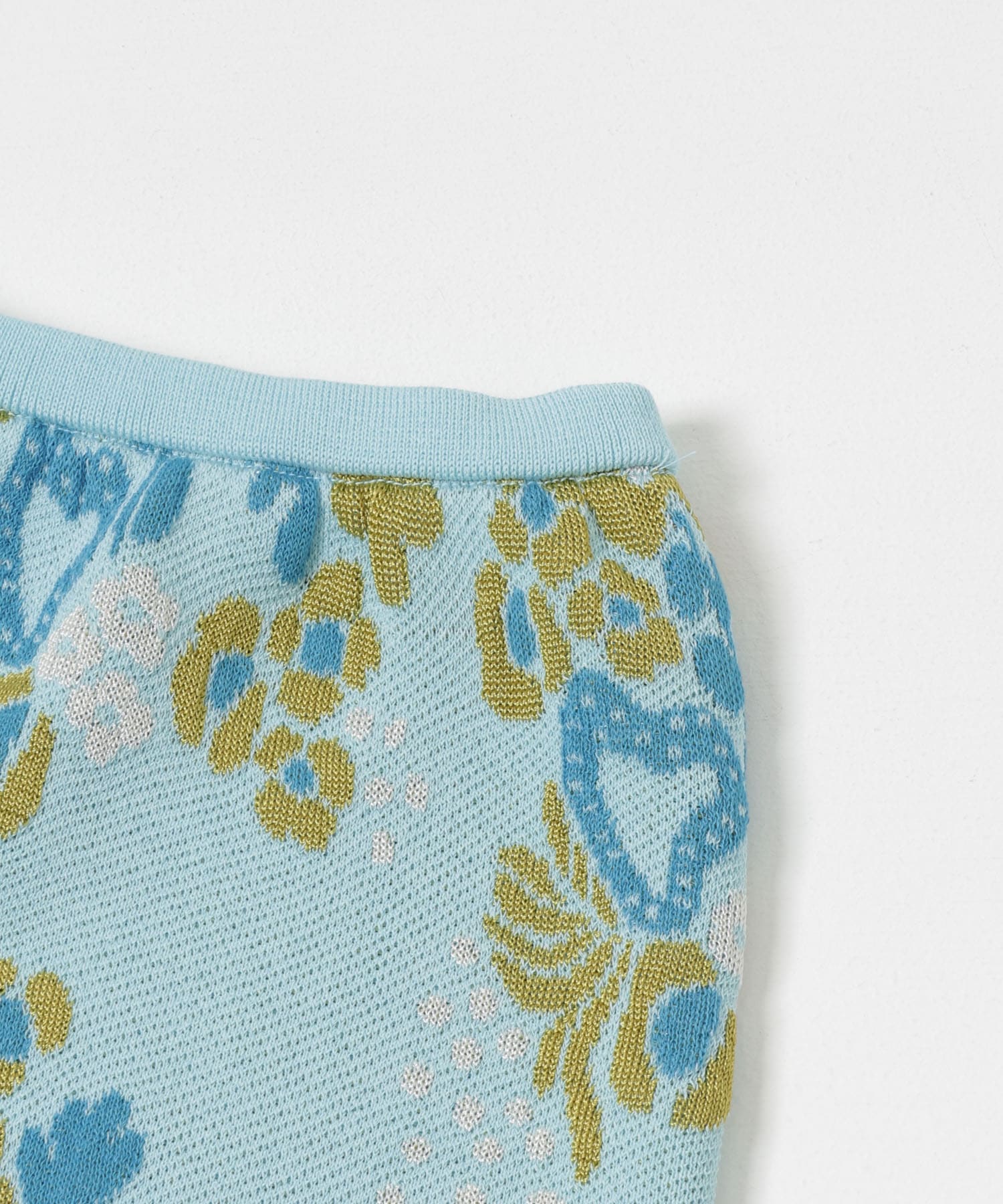 TAN　AQUATIC PLANT PANTS BLUE FREE