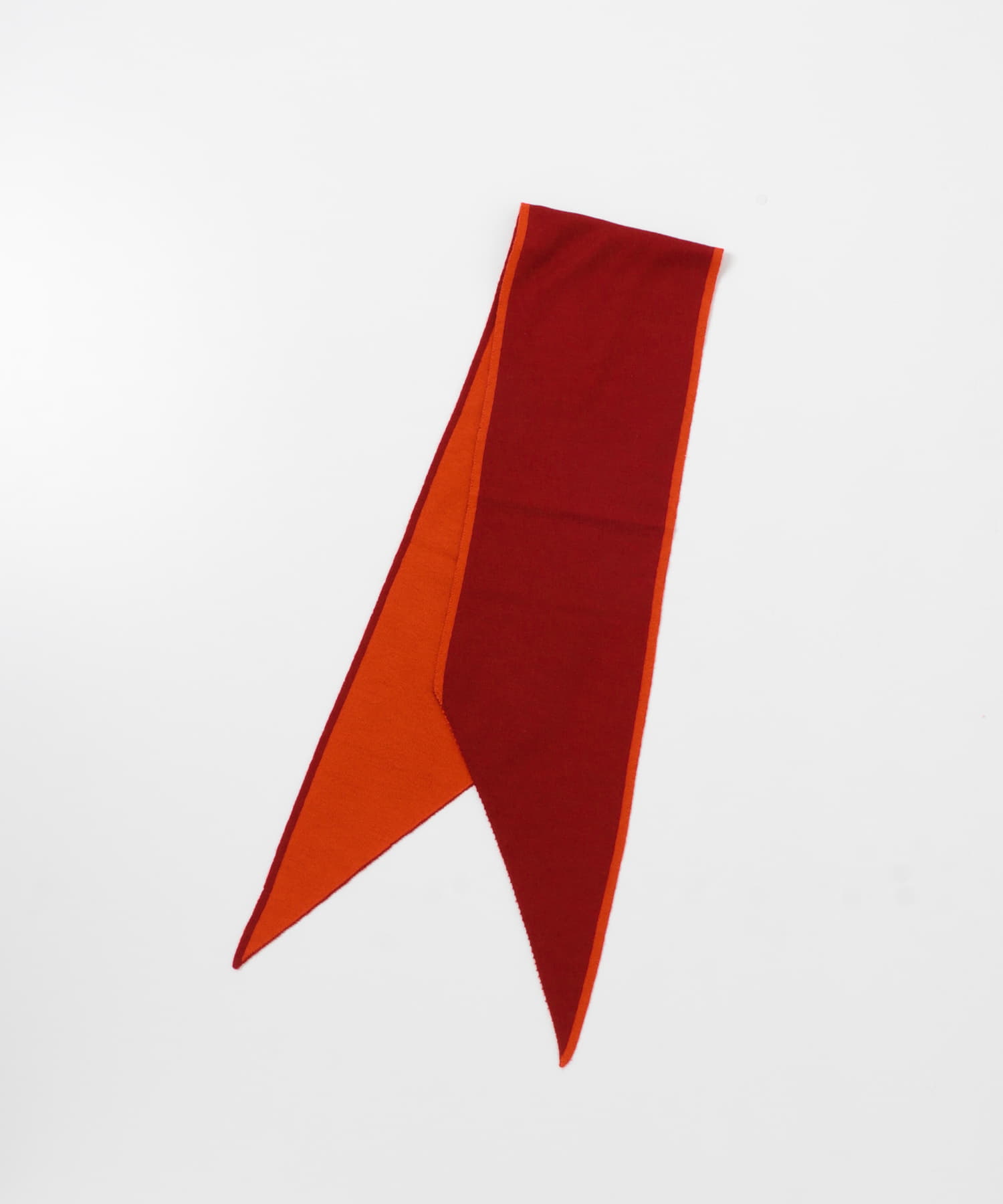 THROW　Reversible Knit Tie Wine red -