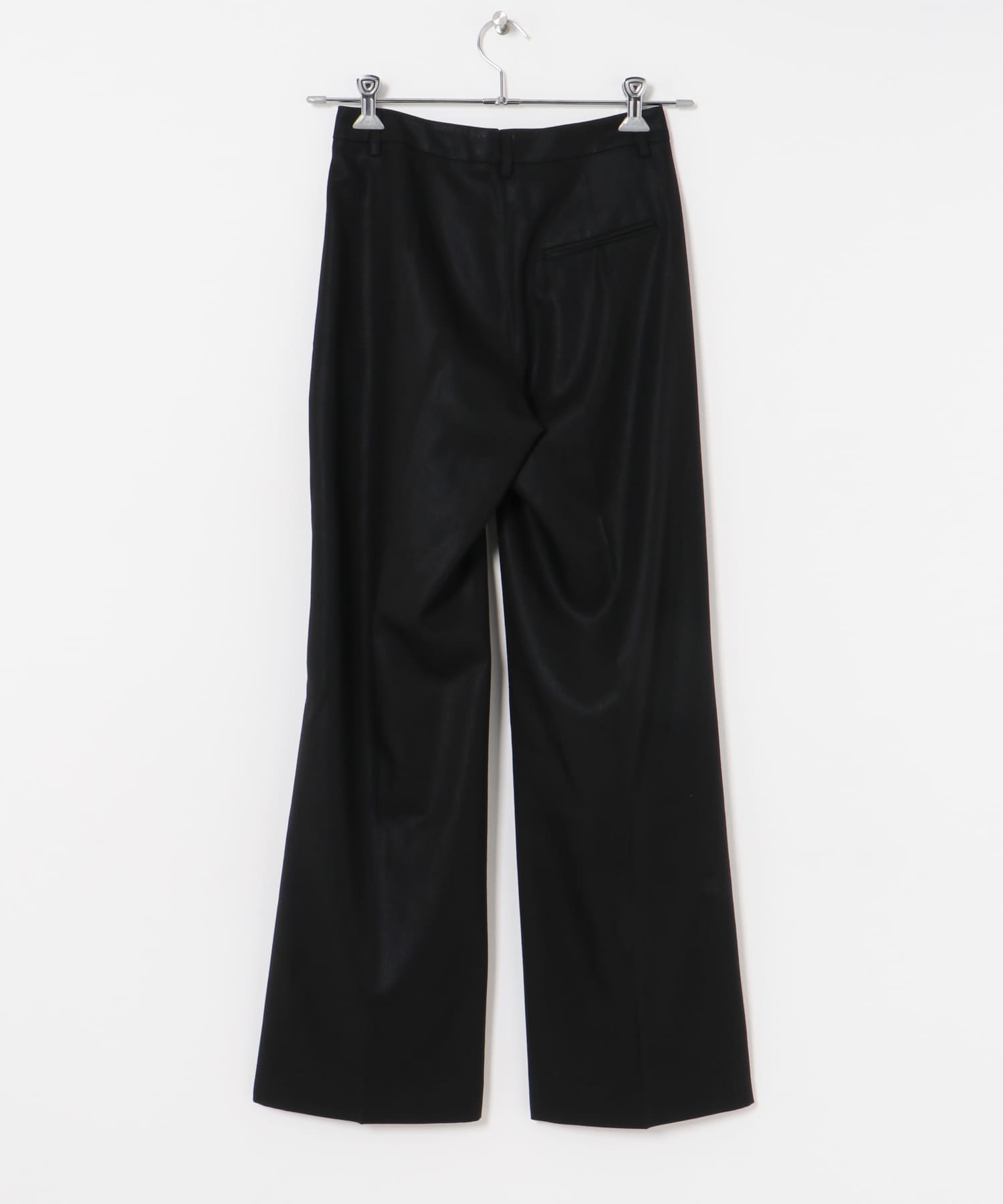 TEAK　Sleekblackwide tuckpants Black S